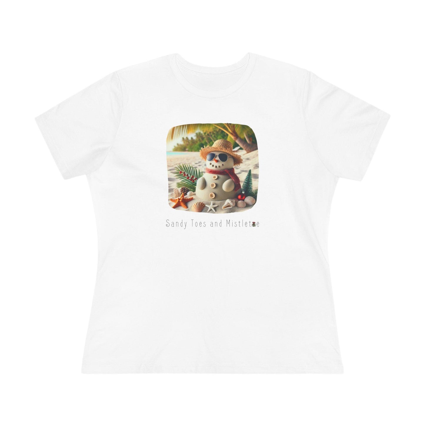 🏖️ Sandy Toes & Mistletoe ☃️ Women's Tee ✨ - Whippie's