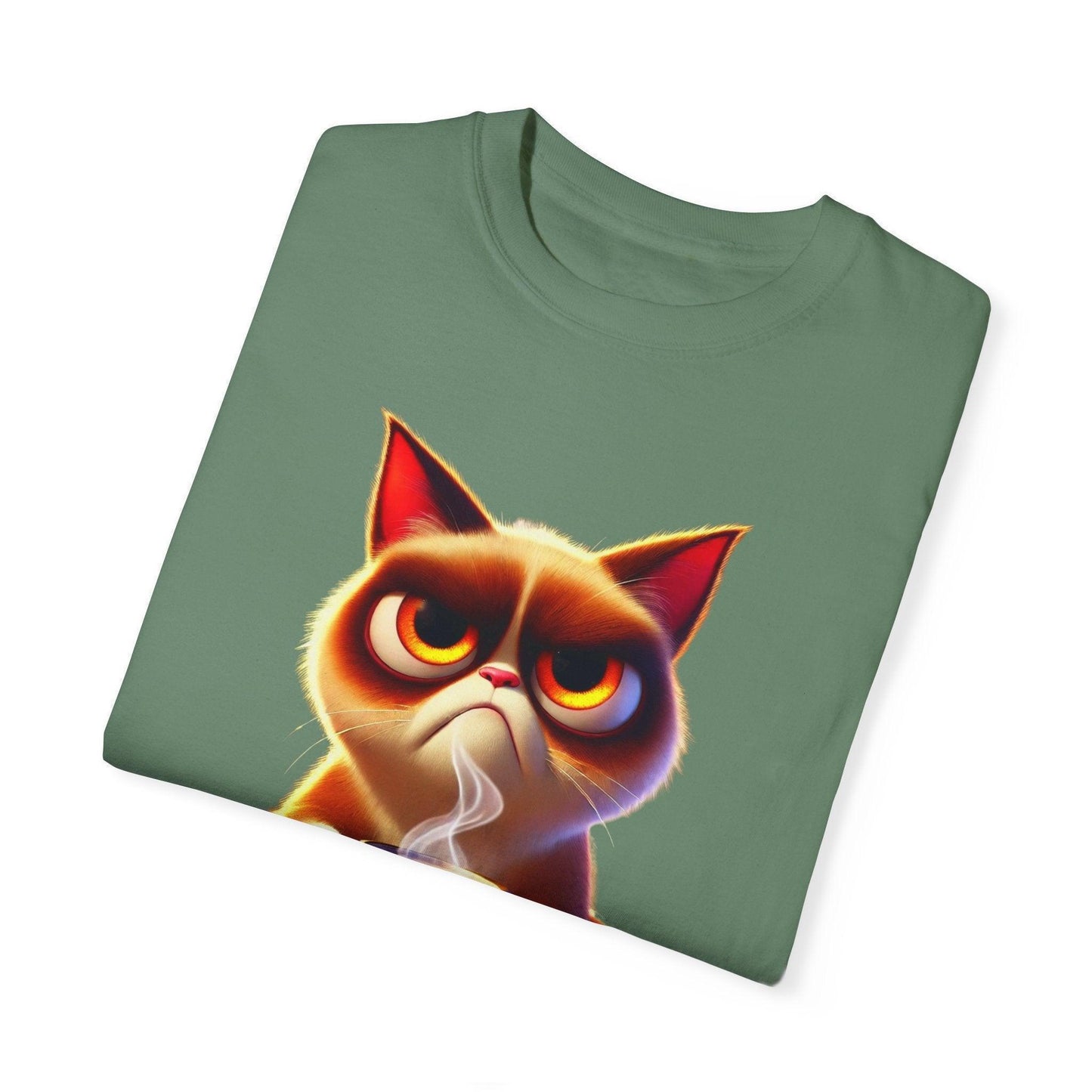 Adulting Again 😾☕ Unisex Garment-Dyed Tee 😹 - Whippie's