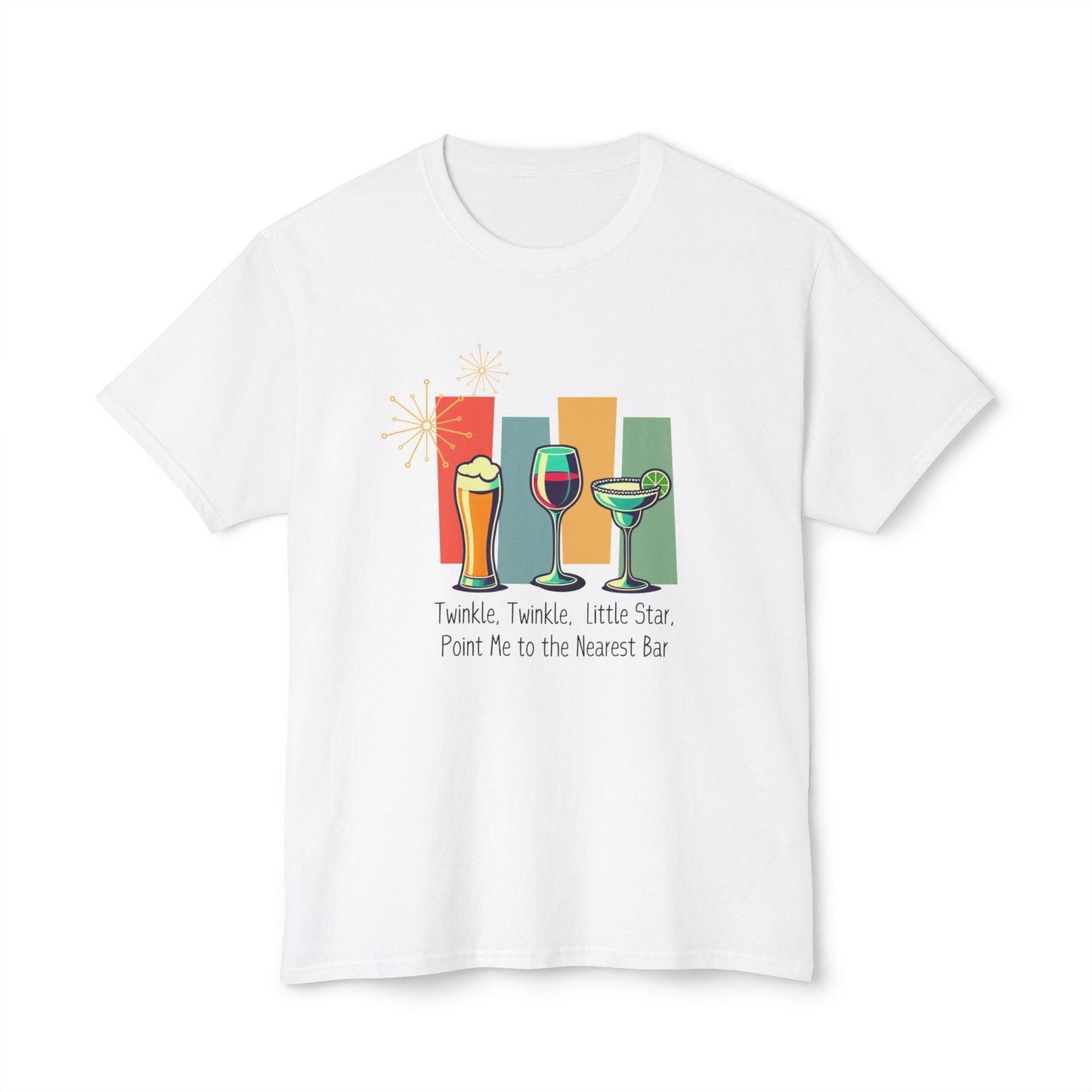 Twinkle, Twinkle, Little Star, Point Me to the Nearest Bar Unisex HD Cotton⢠T-shirt - Whippie's