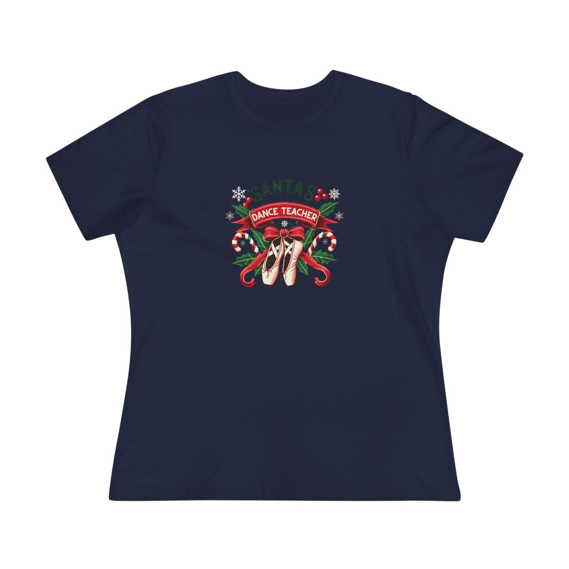Santa's Favorite Dance Teacher Women's Softstyle Tee - Whippie's