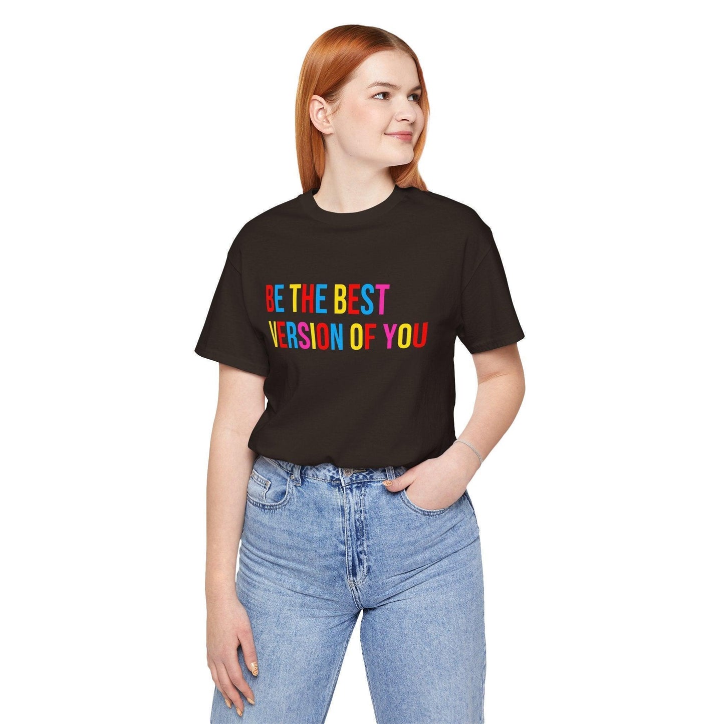 ✨ BE THE BEST VERSION OF YOU ✨ Unisex Jersey Tee 🌈 - Whippie's
