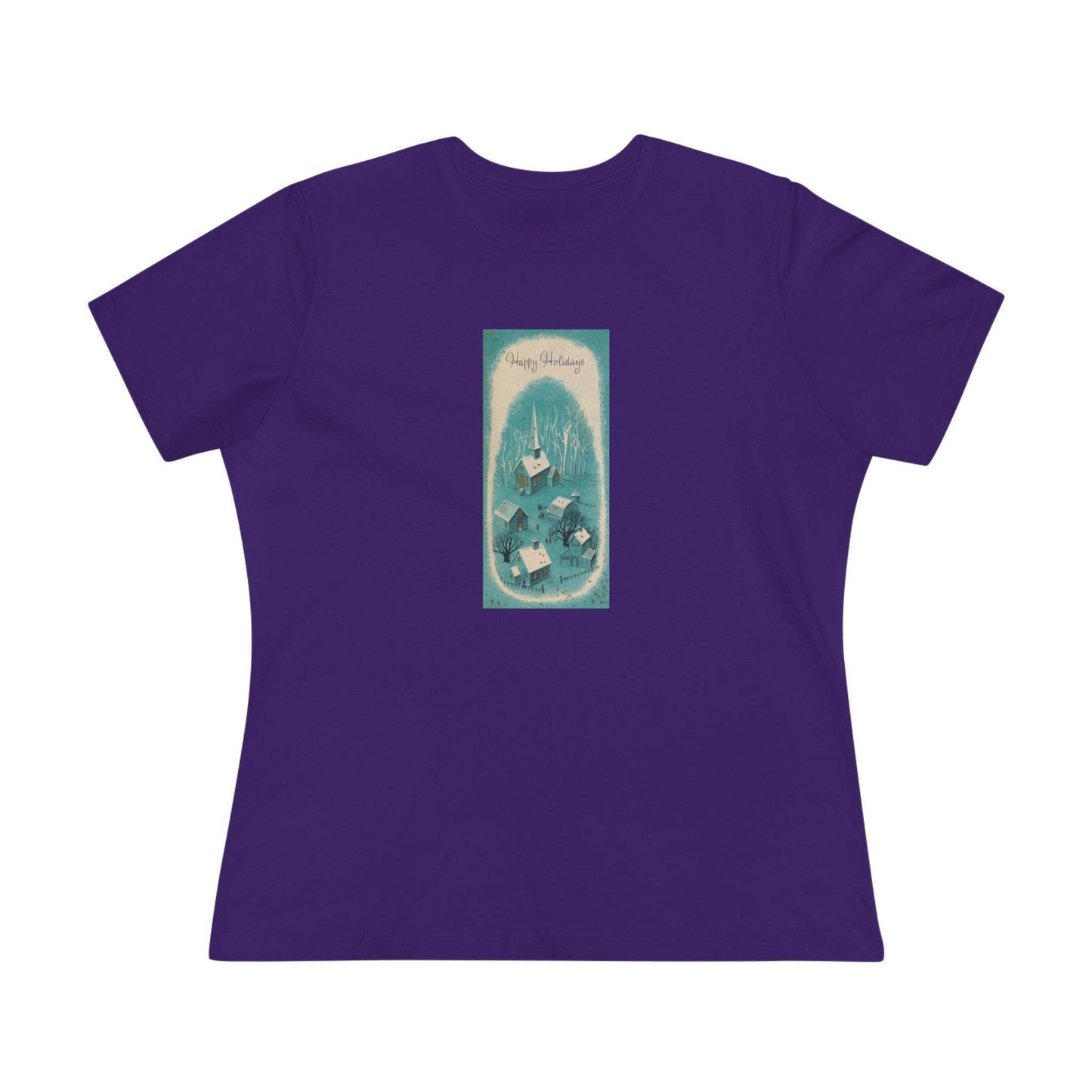 Happy Holidays - Vintage Village - Women's Tee - Whippie's