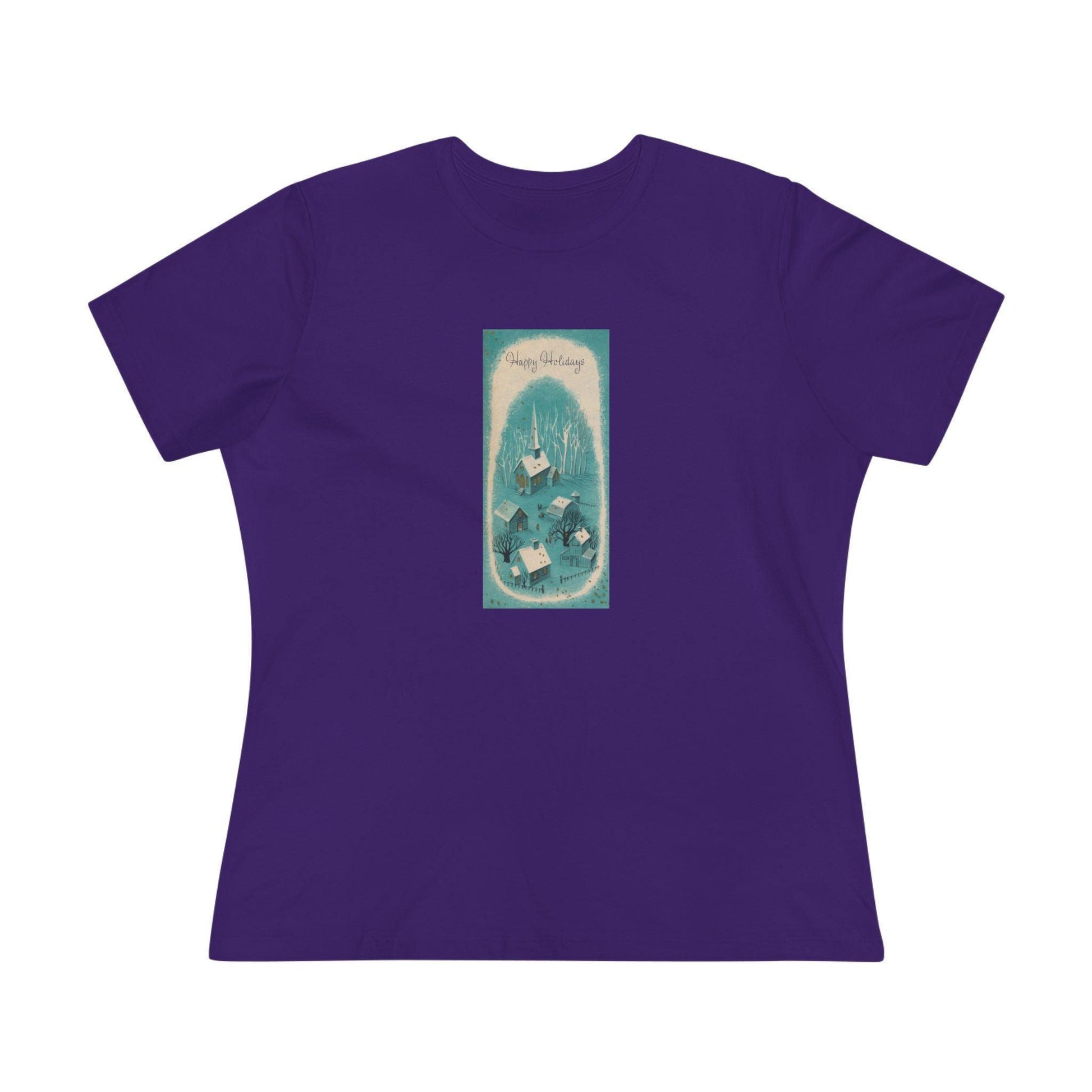 Happy Holidays - Vintage Village - Women's Tee - Whippie's