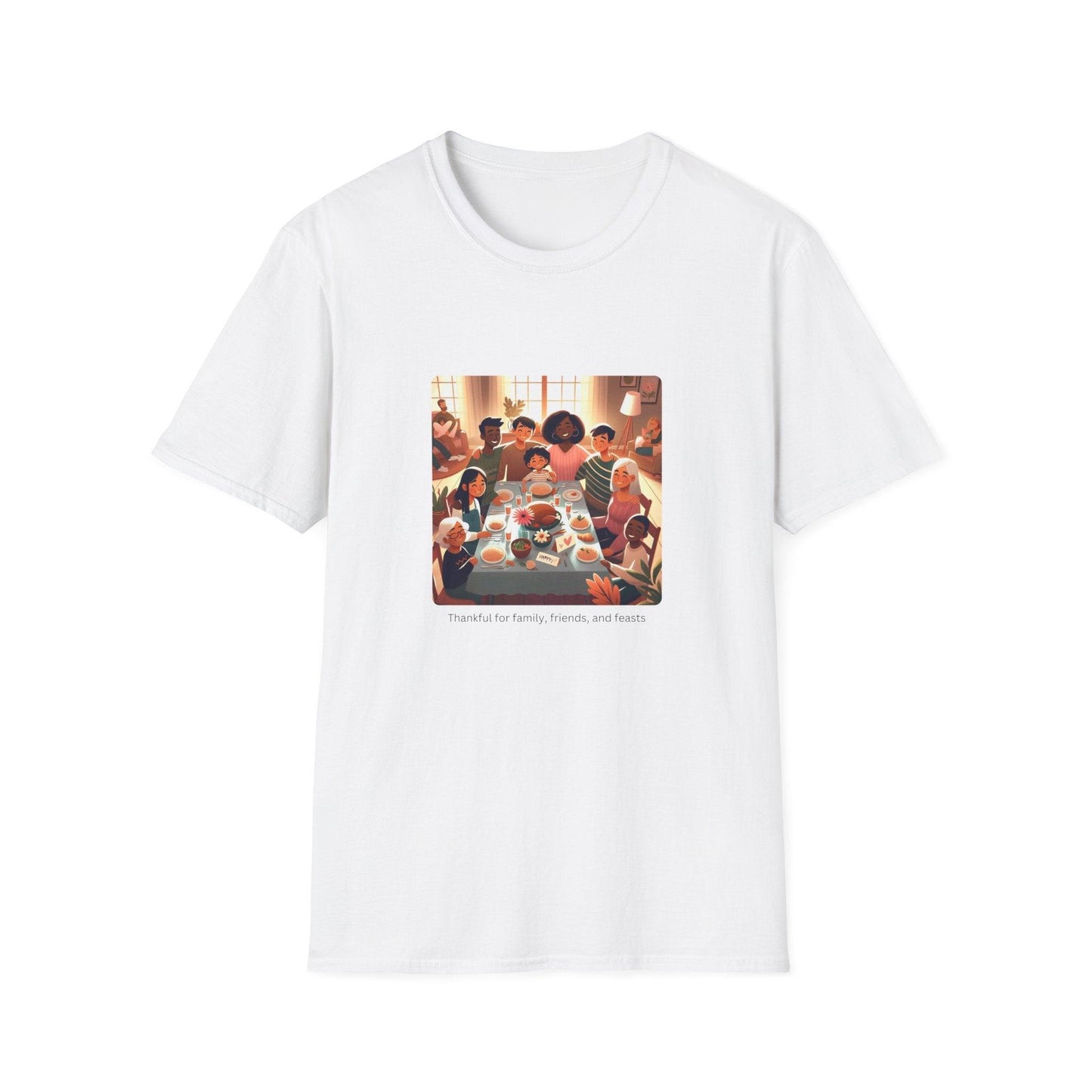 Thankful for Family, Friends, and Feasts - Celebrating Togetherness! 🍂🦃 - Unisex T-Shirt - Whippie's