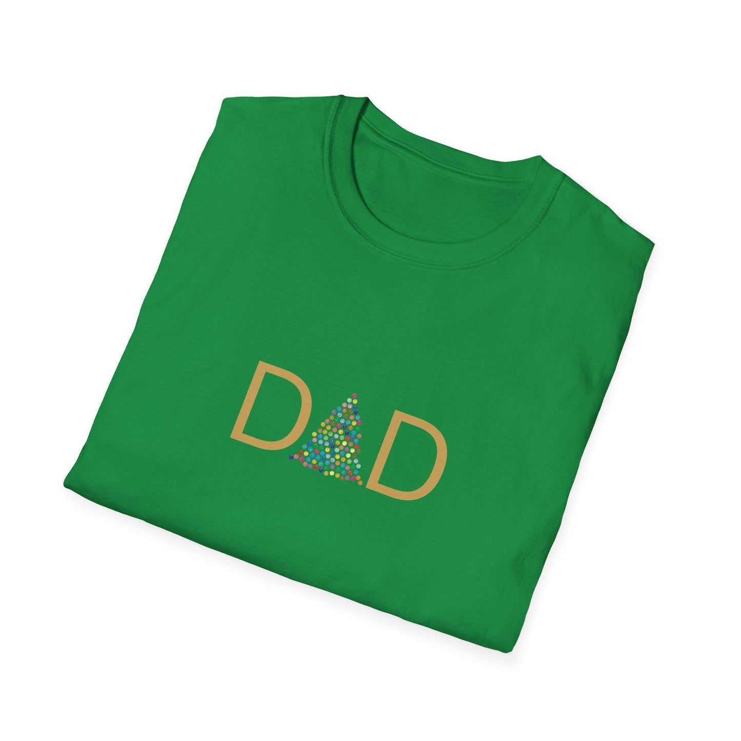 DAD 🎄 - Golden Christmas Dad! ✨🎁- Mens Softstyle T-shirt - Whippie's