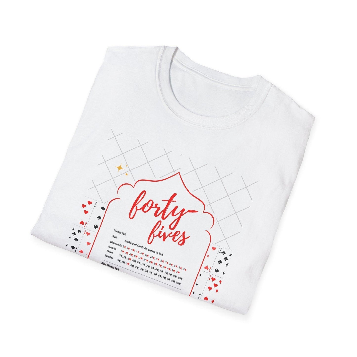 Forty-Fives Card Rankings - Unisex T-Shirt - Whippie's