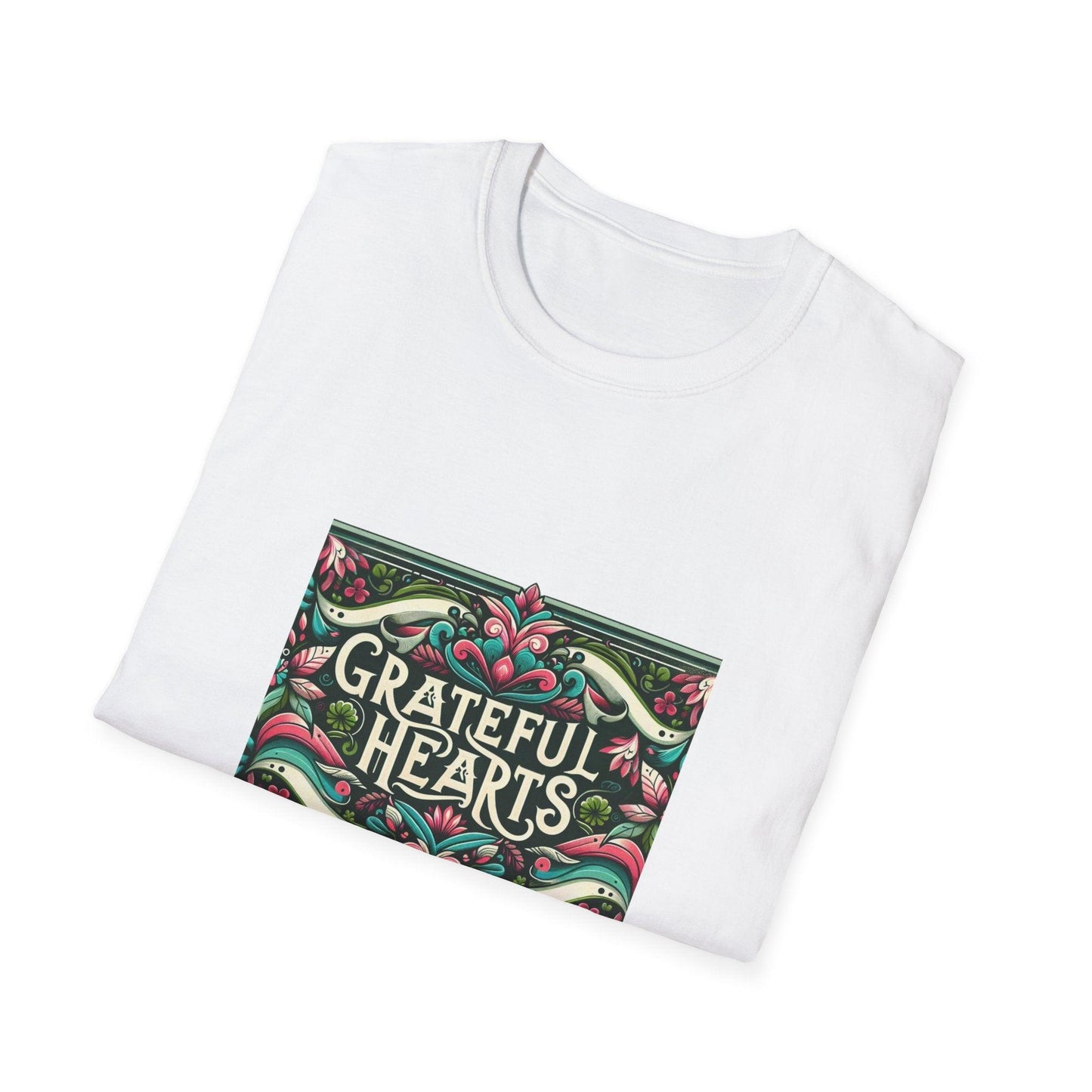 Grateful Hearts - Give Thanks with a Grateful Heart! 🧡💛🤎 Unisex T-Shirt - Whippie's