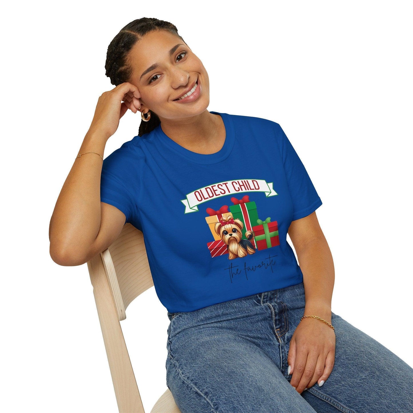 The Oldest Child, The Favorite 🎁🐶 Yorkie - Unisex Tee! 🎁👑 - Whippie's