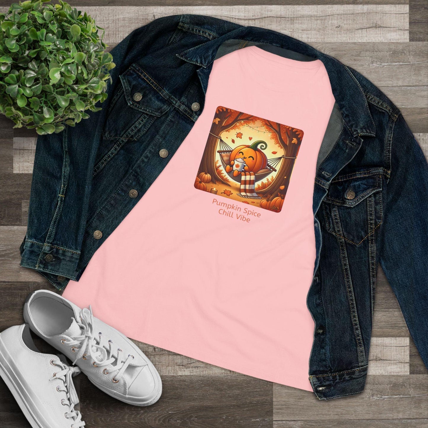 Pumpkin Spice, Chill Vibe - Women's Softstyle Tee - Whippie's