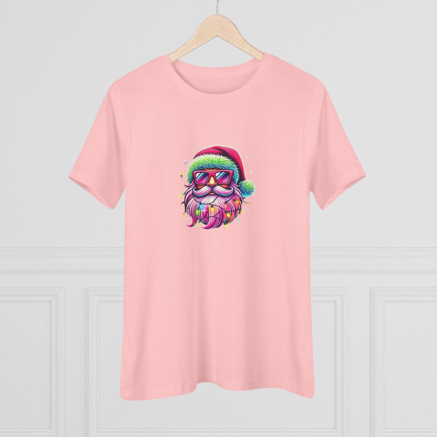 Shine Bright Like Santa! Merry and Bright! 🎅🏻✨🌈 - Women's Softstyle Tee - Whippie's