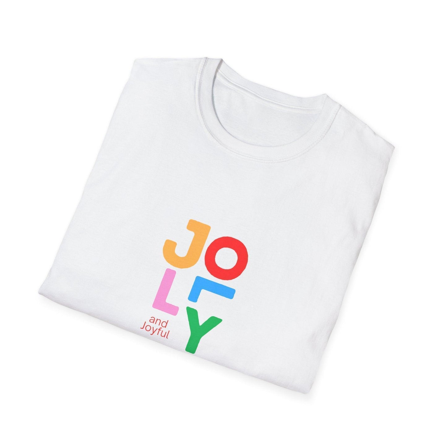 Jolly & Joyful: A Christmas Explosion of Cheer 🎄🎉- Unisex Softstyle T-shirt - Whippie's
