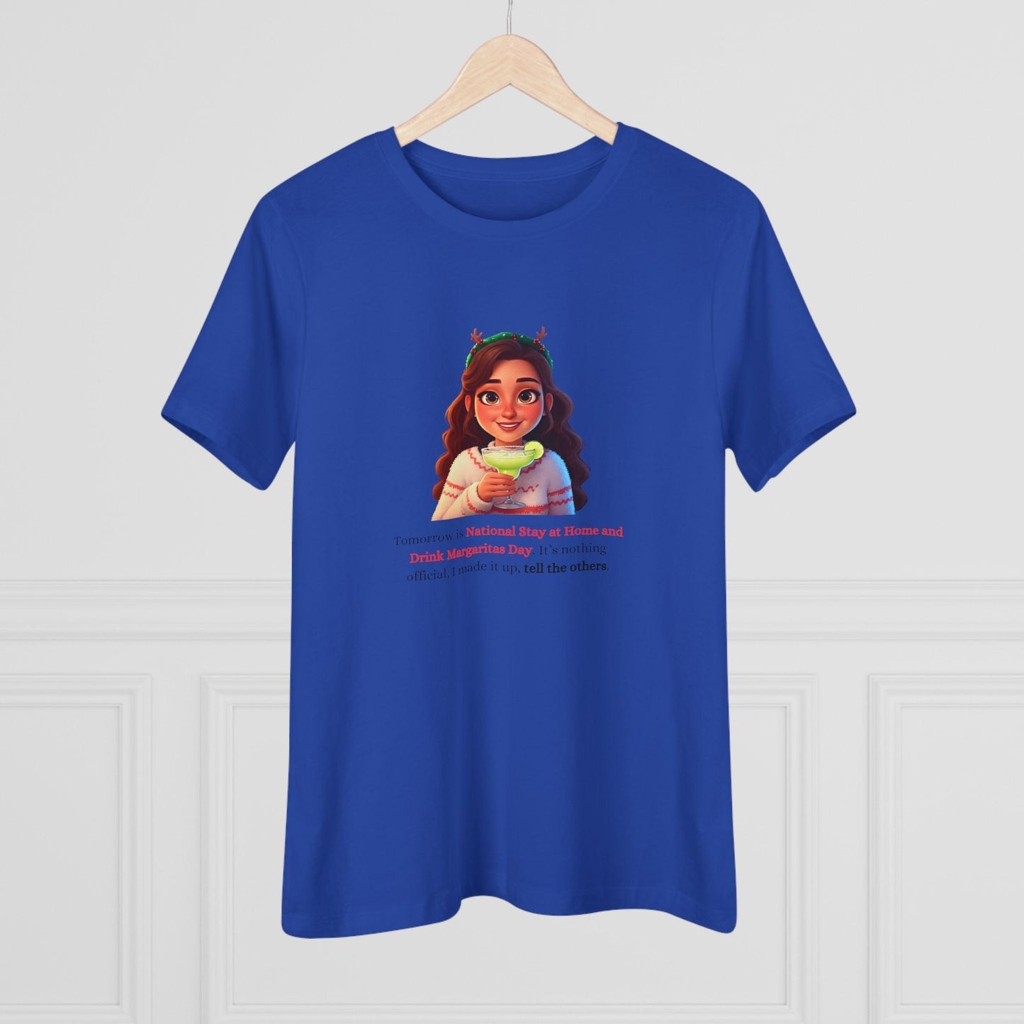 Margarita Day, It's Official (Because I Said So!) - Christmas Cheer 🍹 - Women's Cotton Tee 🍹 - Whippie's