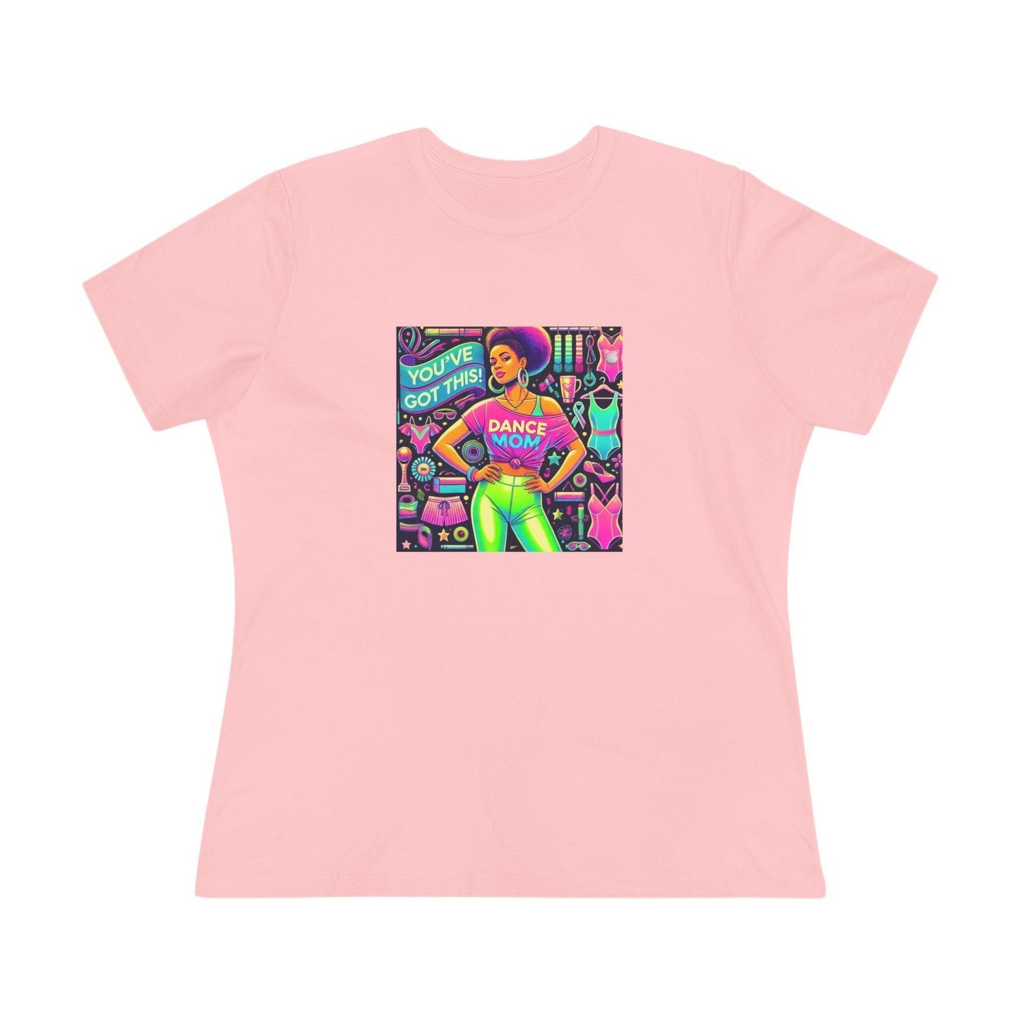 Dance Mom: You've Got This - Darker Skin Tone Mom - Sideview - Women's Softstyle Tee - Whippie's