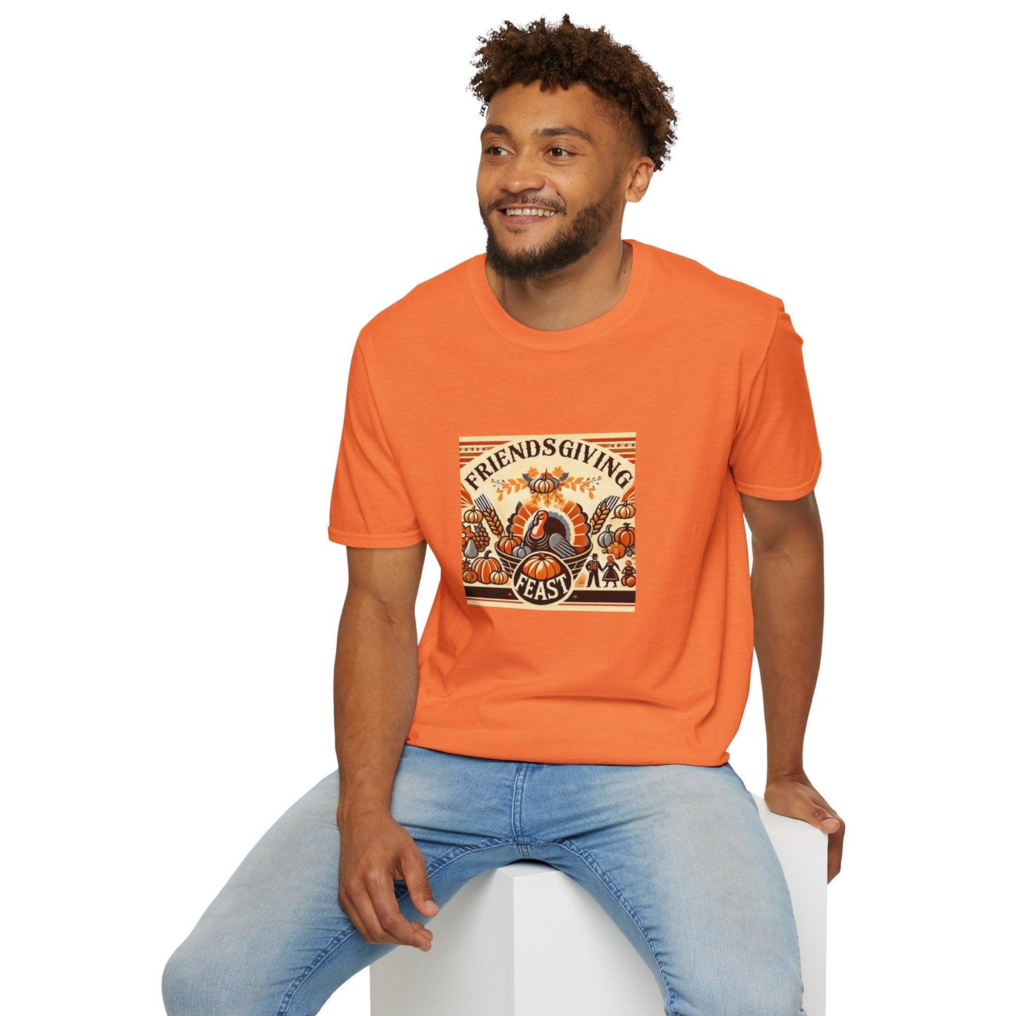 Friendsgiving Feast - A Harvest of Gratitude 🍂🦃 - Unisex T-Shirt - Whippie's