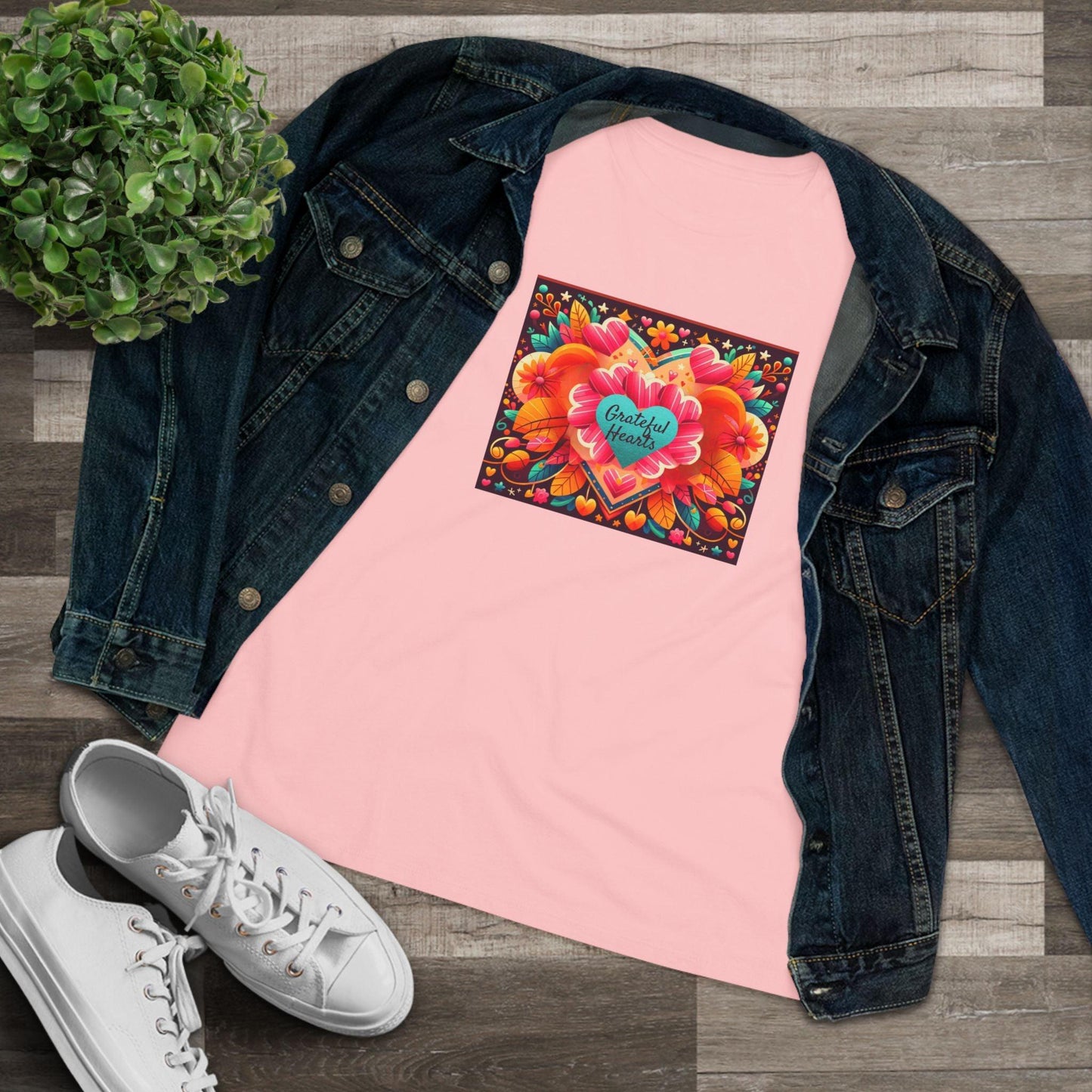 Grateful Hearts - A Celebration of Love and Gratitude 🧡💛❤️ - Women's Softstyle Tee - Whippie's