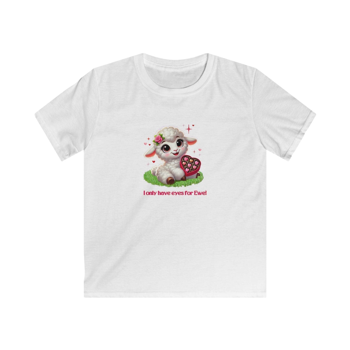 💖 I Only Have Eyes for Ewe! 🐑 Kids Tee ✨ Spread the love this Valentine's Day! - Whippie's
