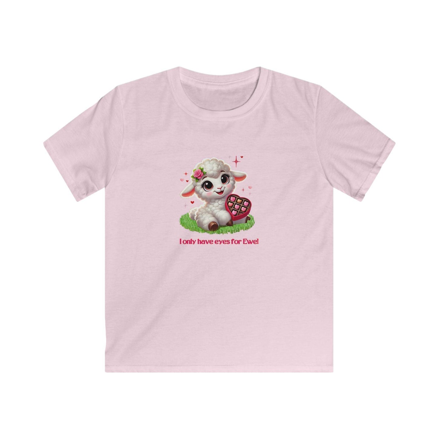 💖 I Only Have Eyes for Ewe! 🐑 Kids Tee ✨ Spread the love this Valentine's Day! - Whippie's