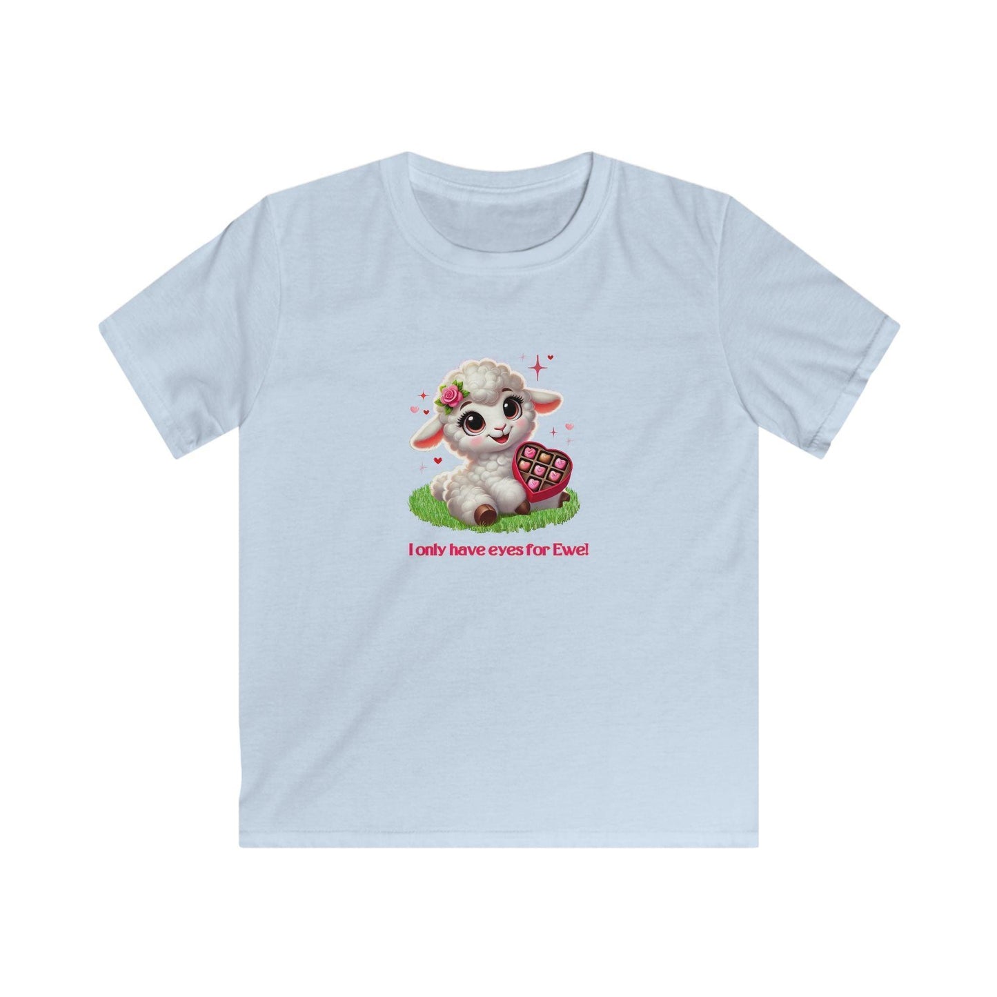 💖 I Only Have Eyes for Ewe! 🐑 Kids Tee ✨ Spread the love this Valentine's Day! - Whippie's