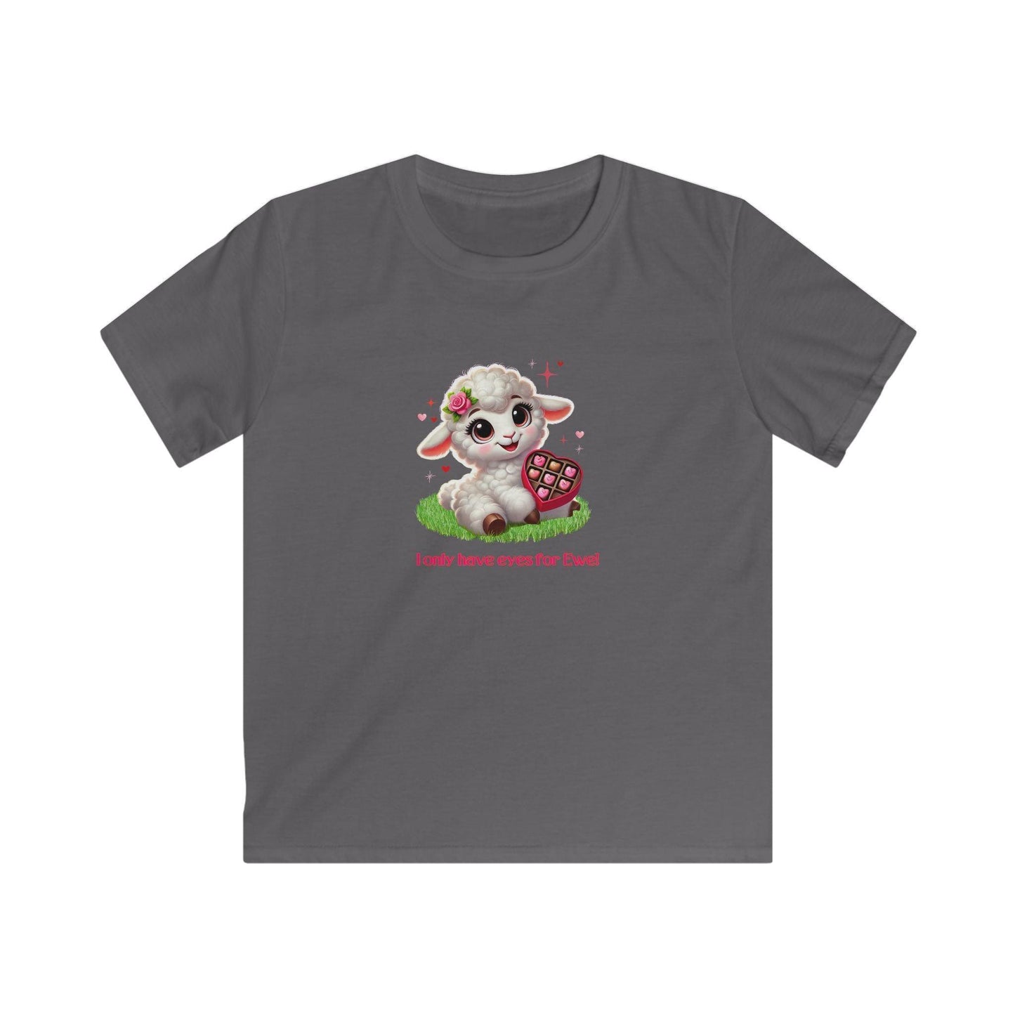 💖 I Only Have Eyes for Ewe! 🐑 Kids Tee ✨ Spread the love this Valentine's Day! - Whippie's