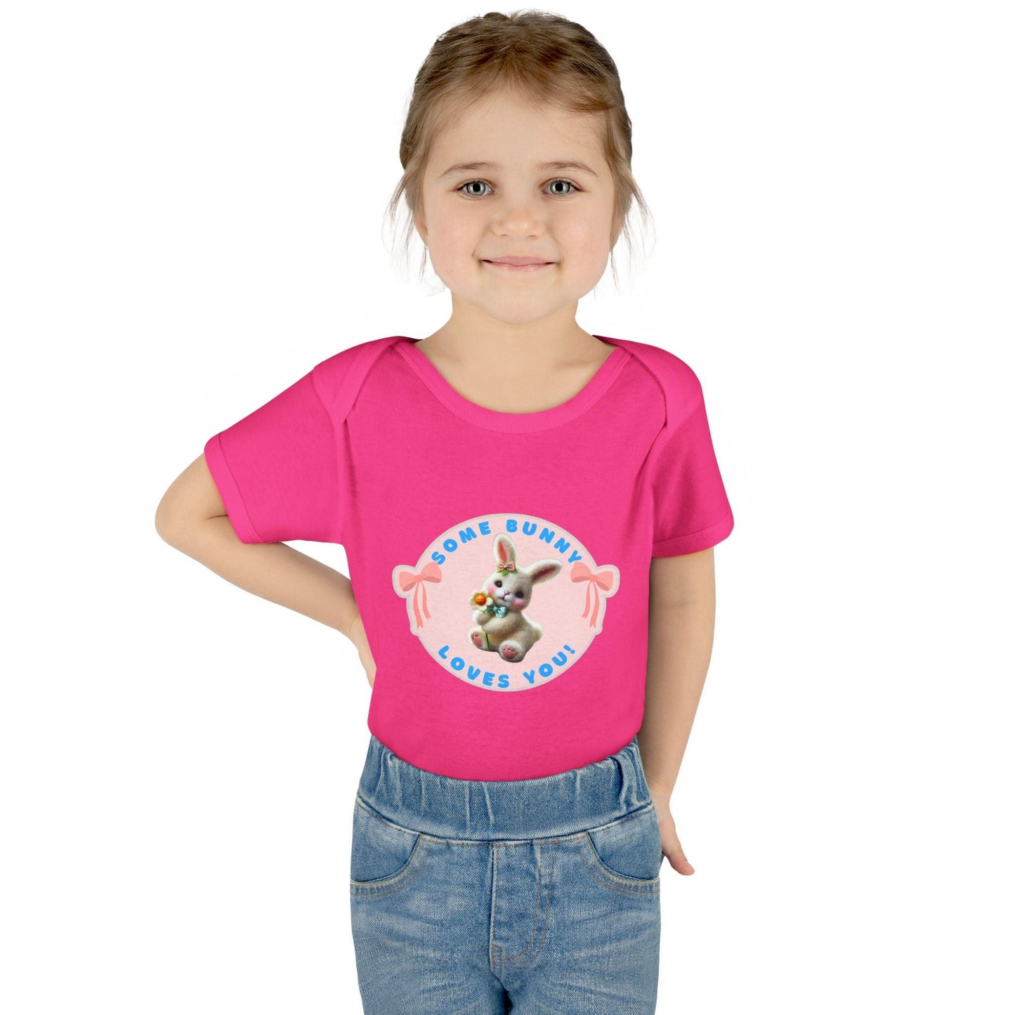 Some Bunny Loves You Baby Onesie - Hop into Easter with Adorable Style! 🐰💖 - Whippie's