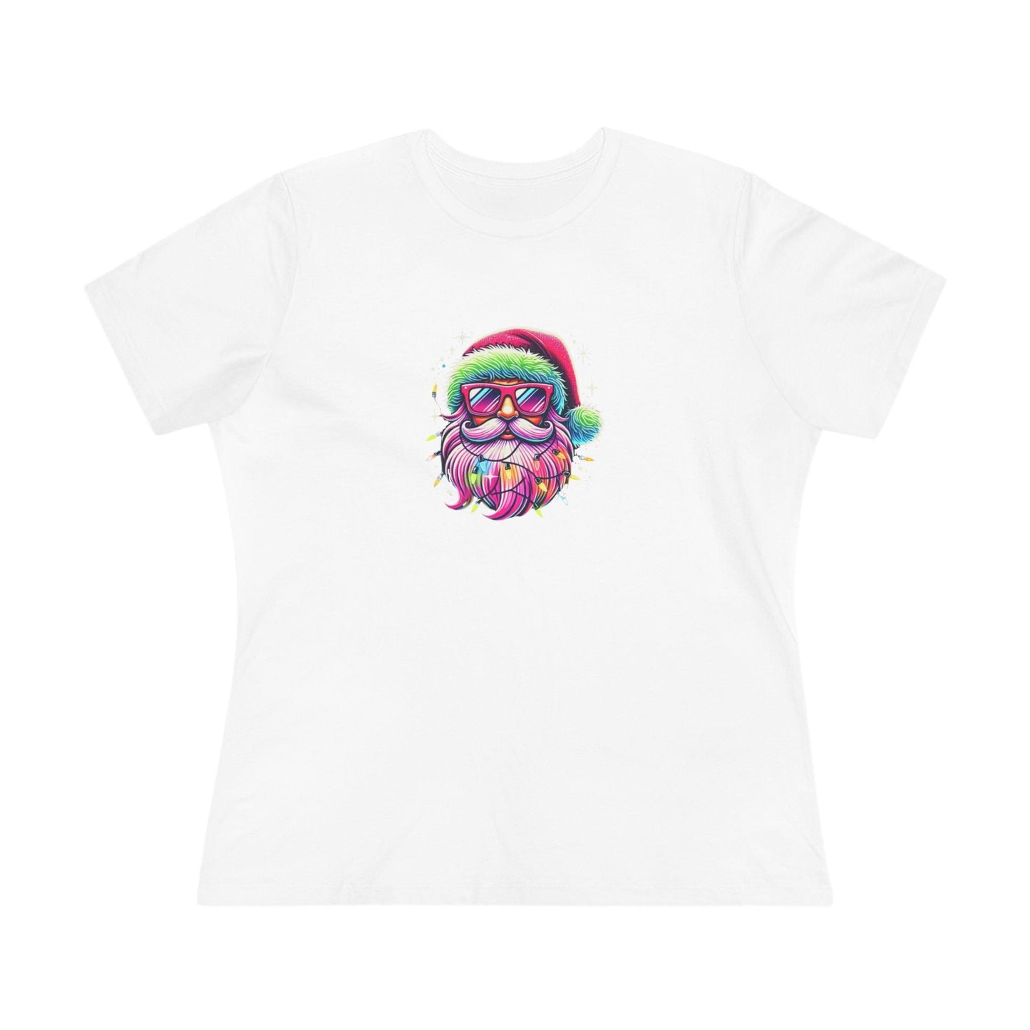 Shine Bright Like Santa! Merry and Bright! 🎅🏻✨🌈 - Women's Softstyle Tee - Whippie's