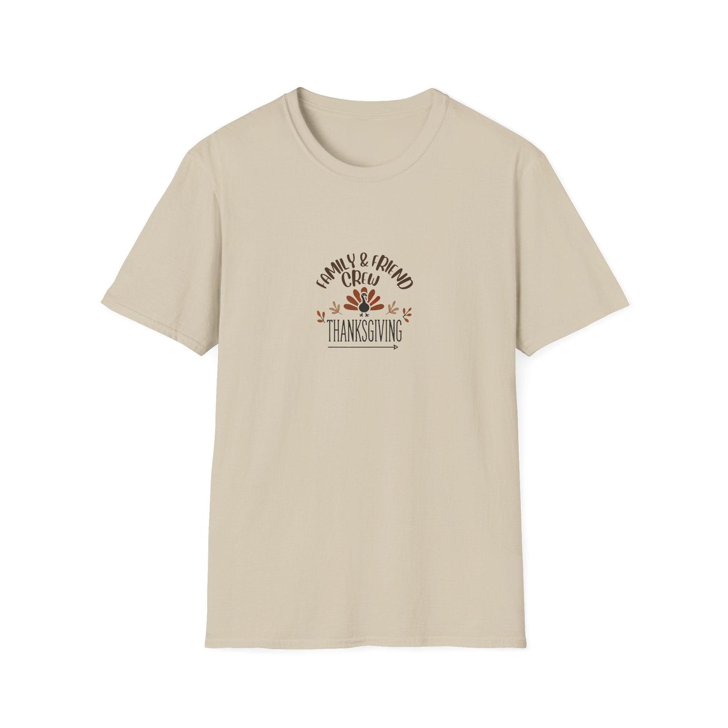Thanksgiving Family & Friends Crew - Gobble 'Til You Wobble with Your Favorite Crew! 🦃🍁 Unisex T-Shirt - Whippie's