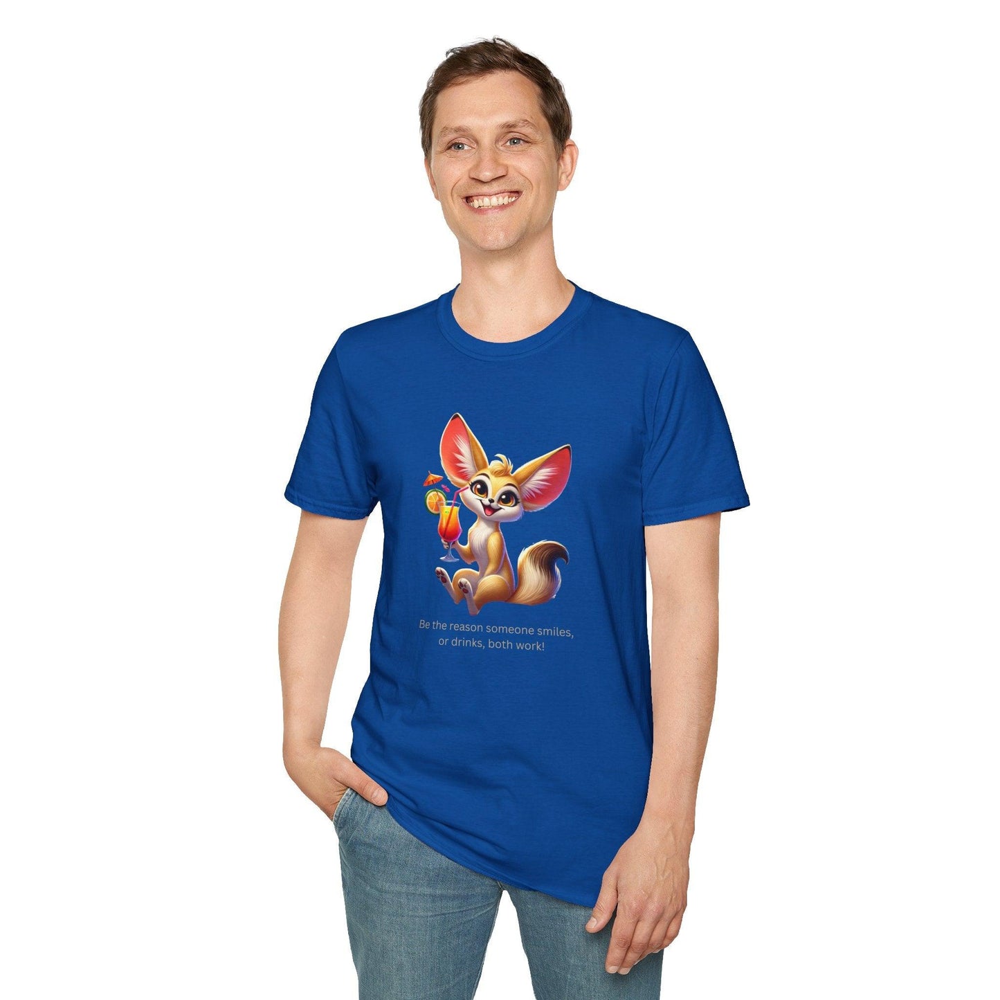 Fennec Fox Cocktail - Cheers to Good Times and Smiles! š¦šø Unisex T-shirt - Whippie's