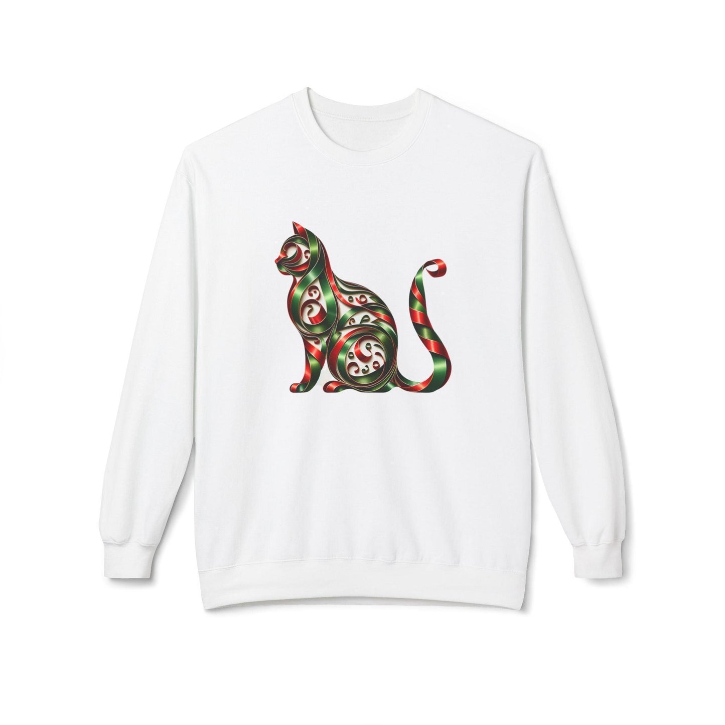 🐱 Merry Meowmas! 🎄 Unisex Fleece Sweatshirt 🎁 - Whippie's