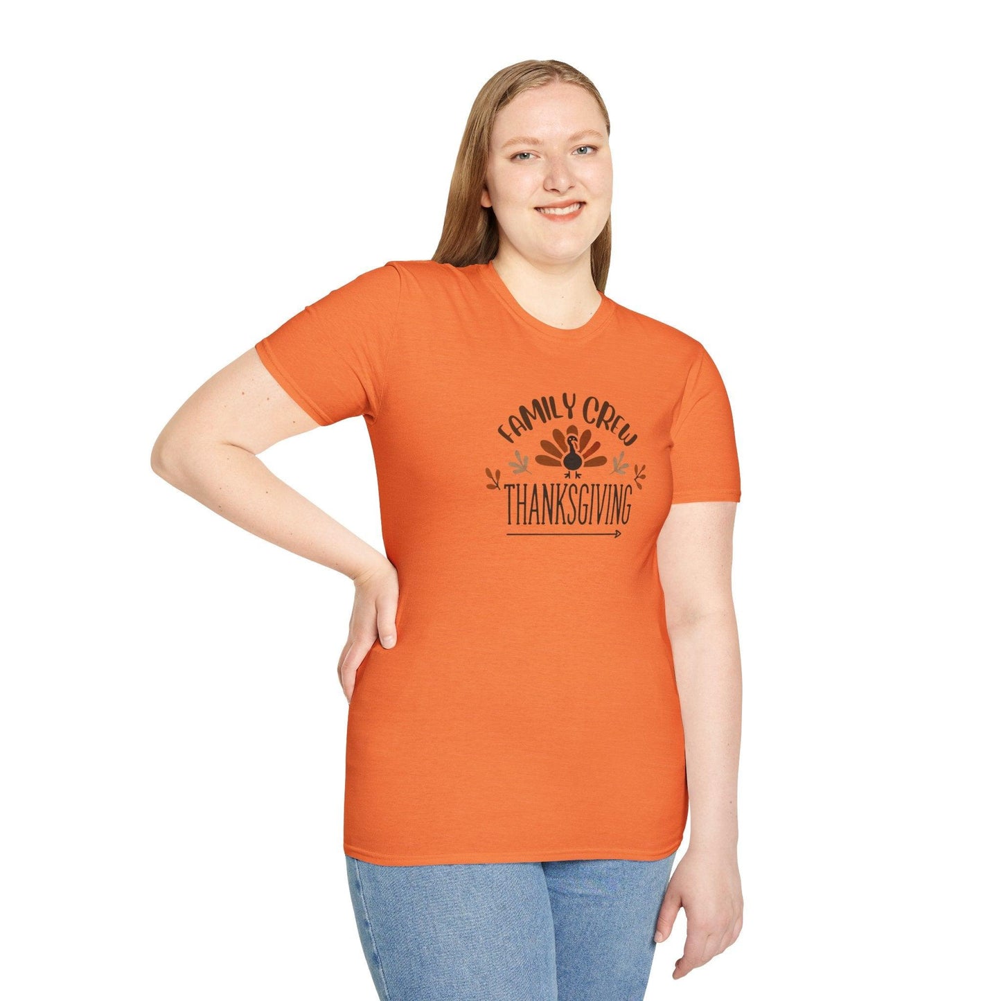 Thanksgiving Family Crew - Gobble 'Til You Wobble with Your Favorite Crew! 🦃🍁 Unisex T-Shirt - Whippie's