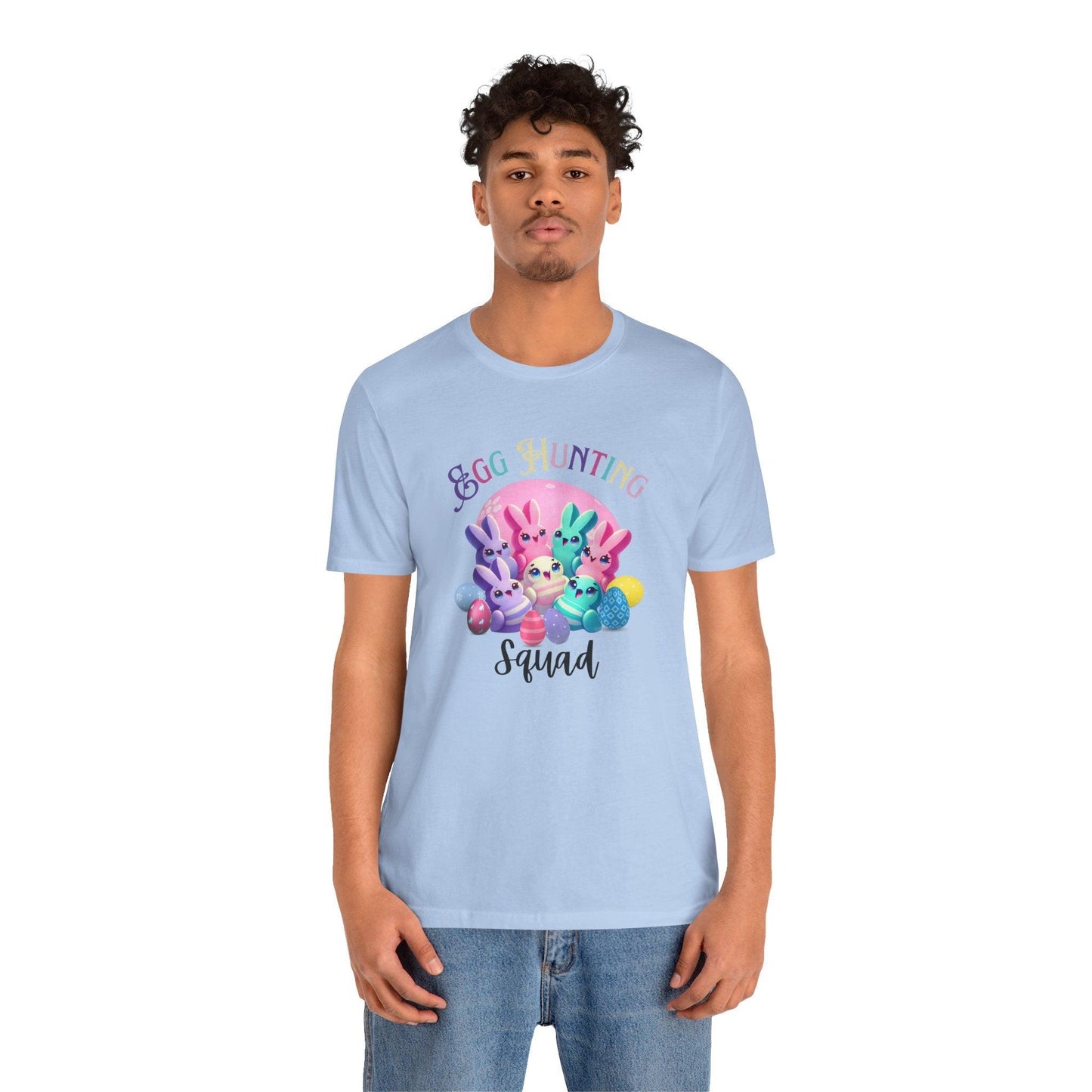 Egg Hunting Squad Unisex Jersey Tee - 🐣🐰 Hop into Easter Fun! 🐰🐣 - Whippie's