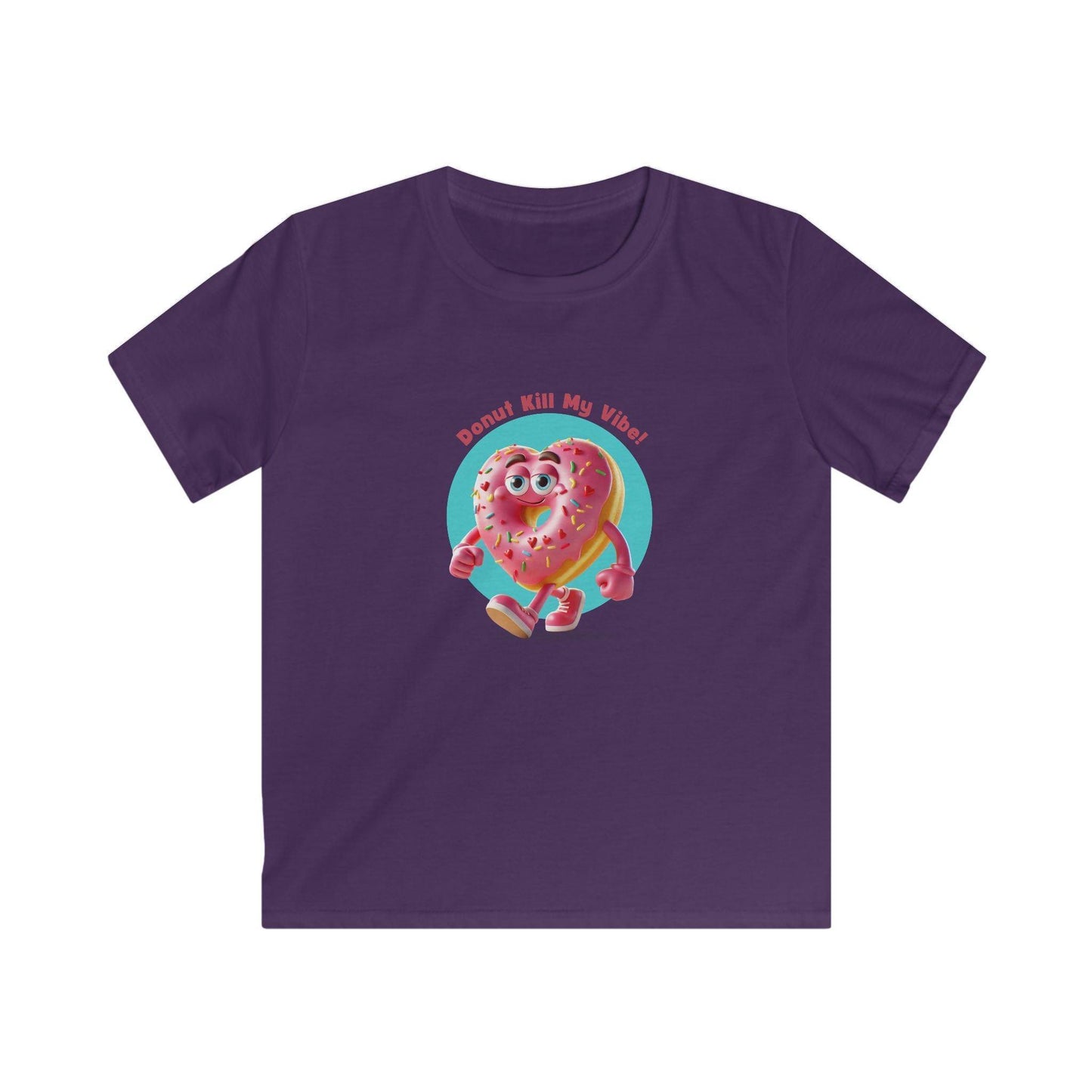 💖 Donut Kill My Vibe! 🍩 Kids Softstyle Tee ✨ Spread the sweet vibes this Valentine's Day! - Whippie's
