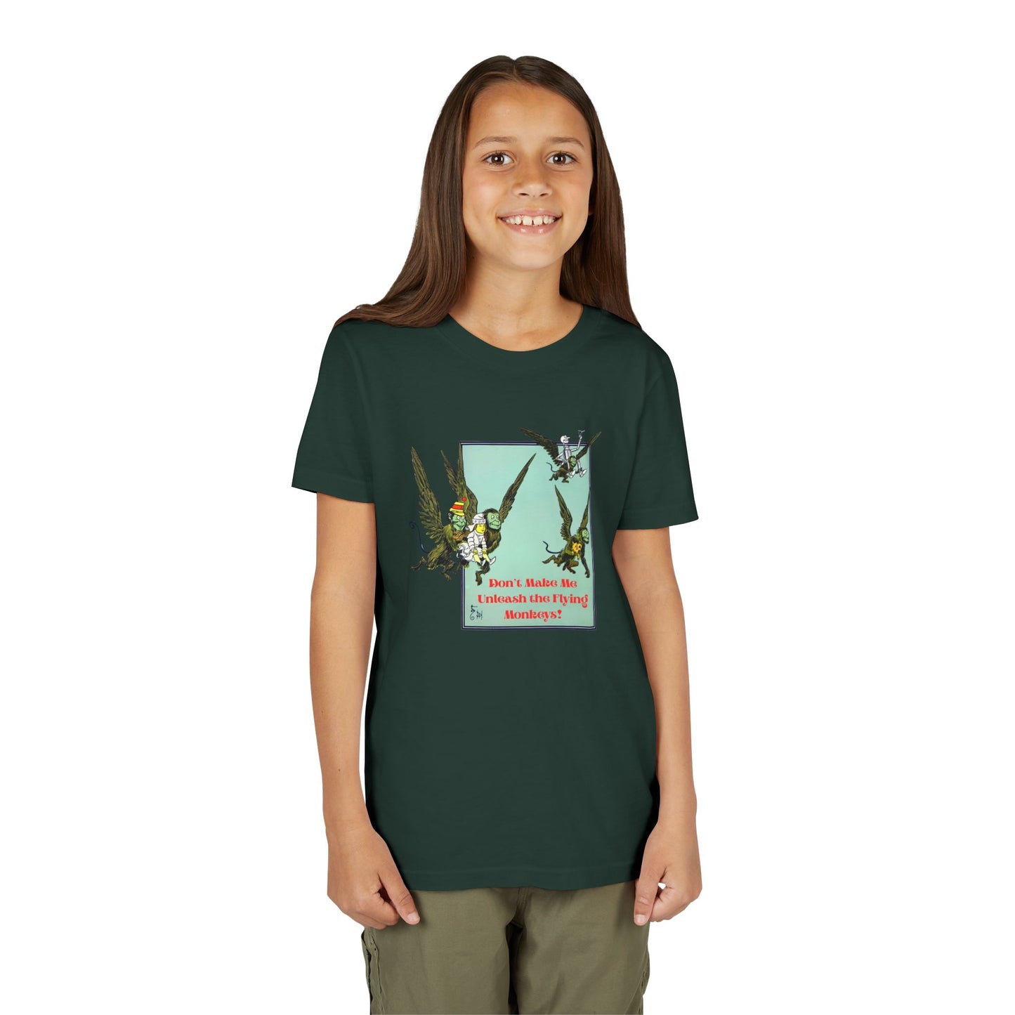 Wizard of Oz Don't Make Me Unleash the Flying Monkeys - Youth T-shirt - Whippie's