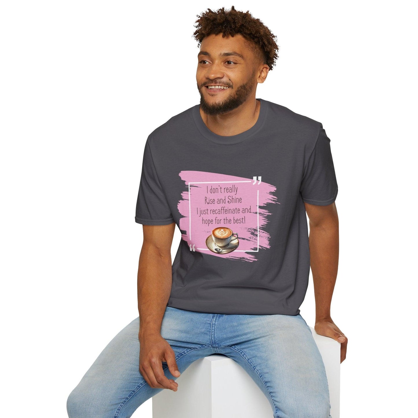 Recaffeinate & Hope Unisex Tee - But First, Coffee! ☕️💖 - Whippie's