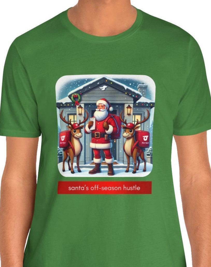 🎅 Santa's Off-Season Hustle 🍕 Unisex Tee ✨ Who knew Santa delivered more than presents? - Whippie's
