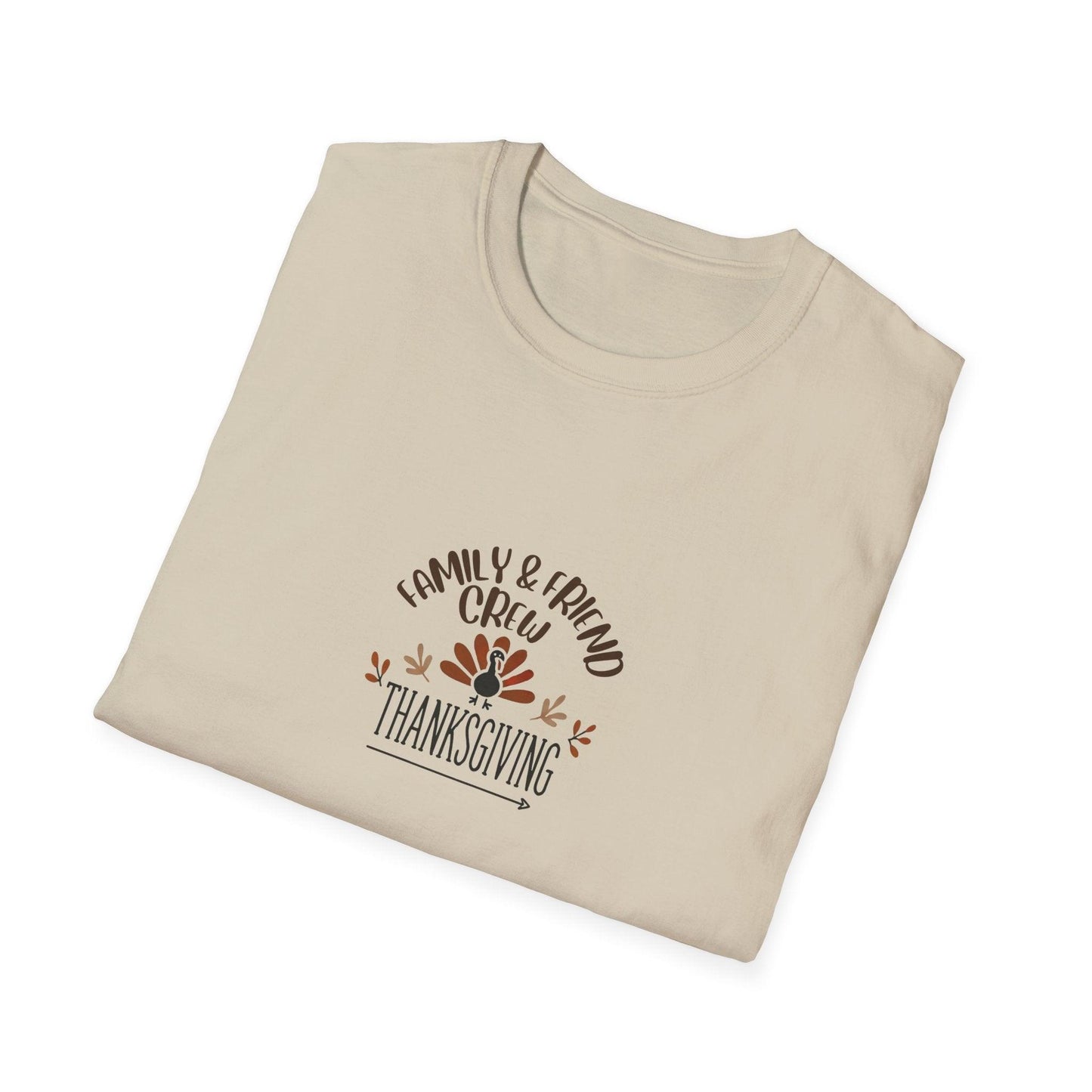 Thanksgiving Family & Friends Crew - Gobble 'Til You Wobble with Your Favorite Crew! 🦃🍁 Unisex T-Shirt - Whippie's