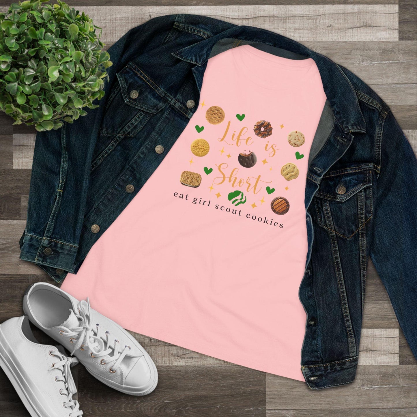 Life is Short, Eat Girl Scout Cookies Women's Tee 🍪❤️ - Whippie's