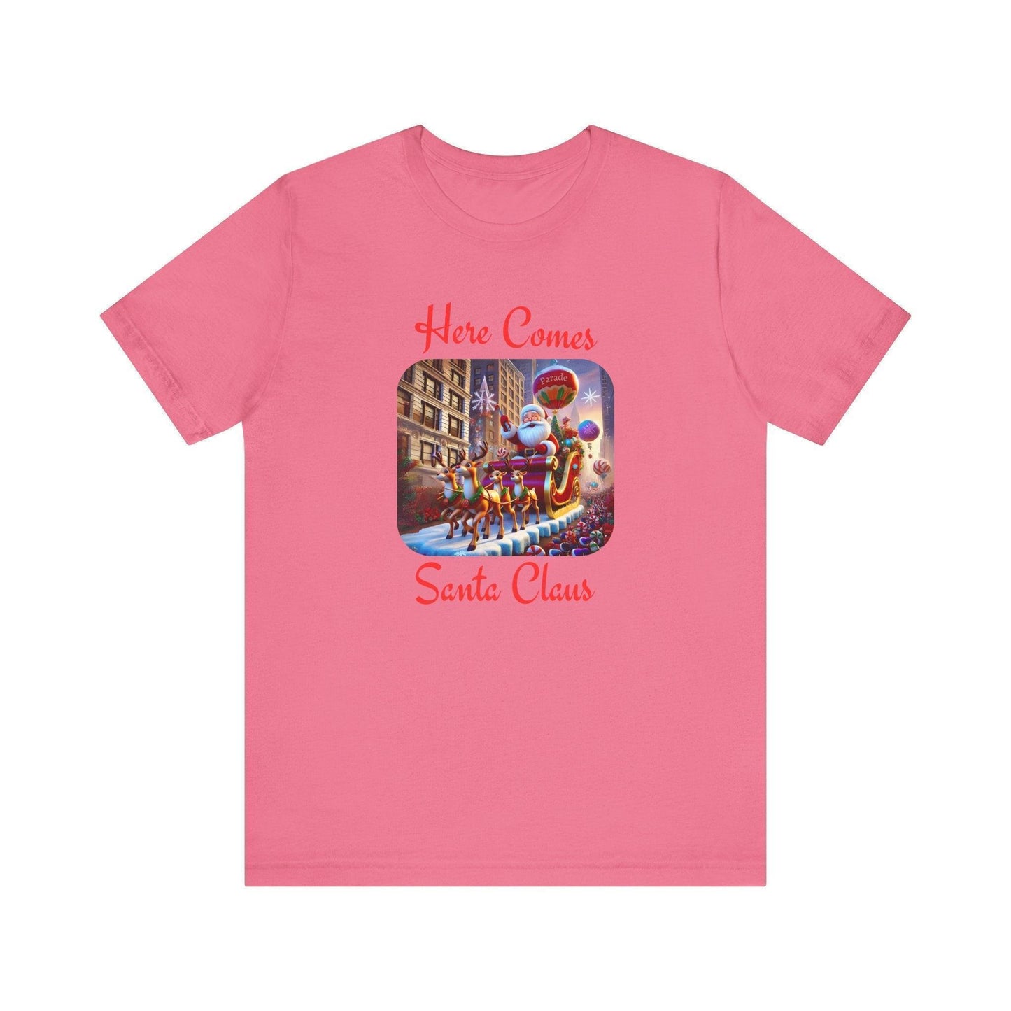 🎅 Here Comes Santa Claus 🎄 Unisex Jersey Tee ✨ - Whippie's