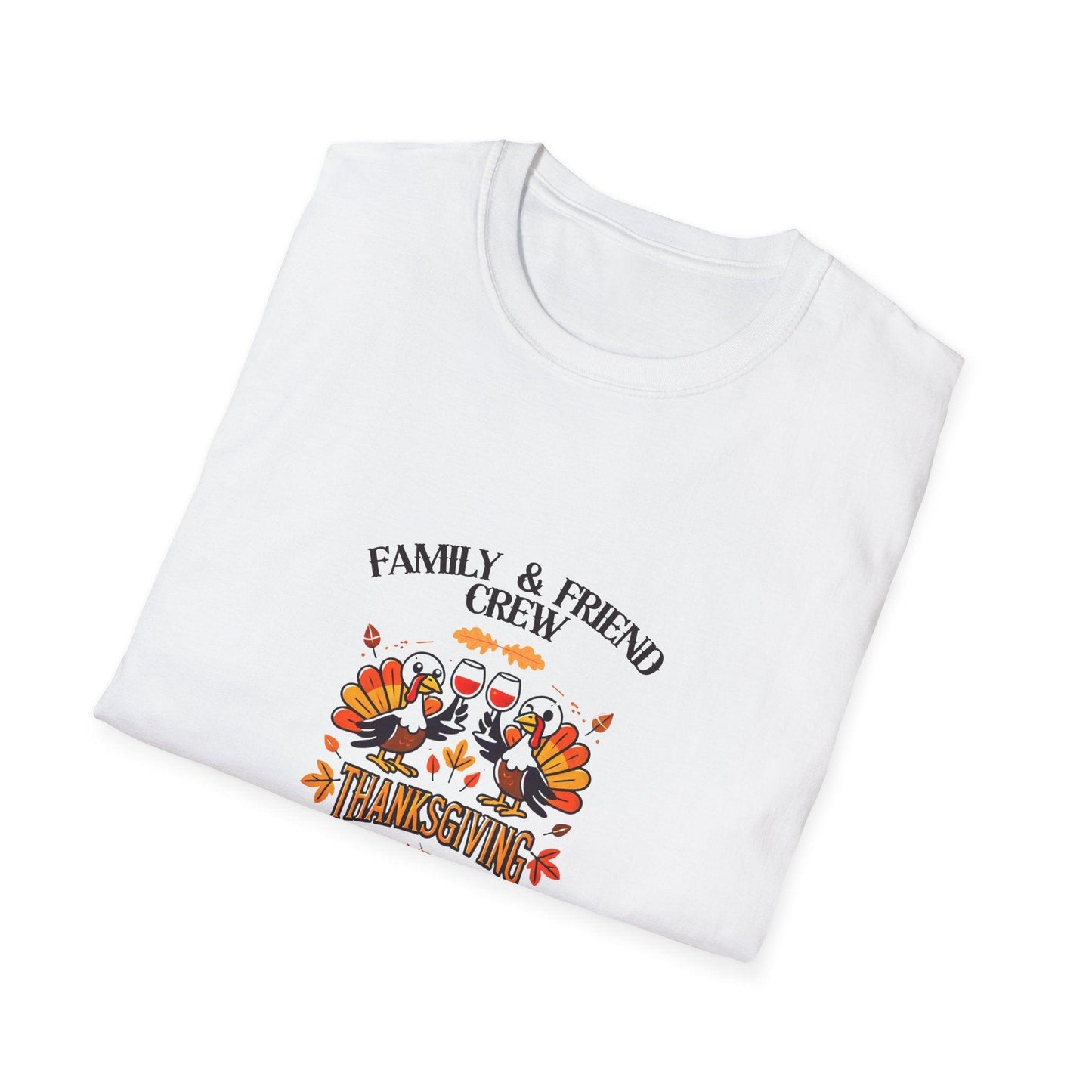 Thanksgiving Family & Friends Crew - Cheers to the Crew! 🦃🥂🍁 Unisex T-Shirt - Whippie's