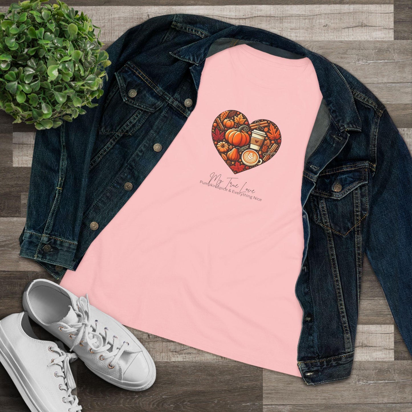 My True Love, Pumpkin Spice and Everything Nice - Women's Softstyle Tee - Whippie's