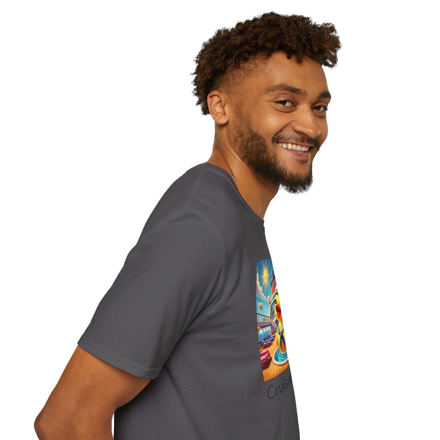 Duck on the Loose! Hilarious Cruise Ship Hide-and-Seek 🛳️ Unisex T-Shirt 🐤 - Whippie's