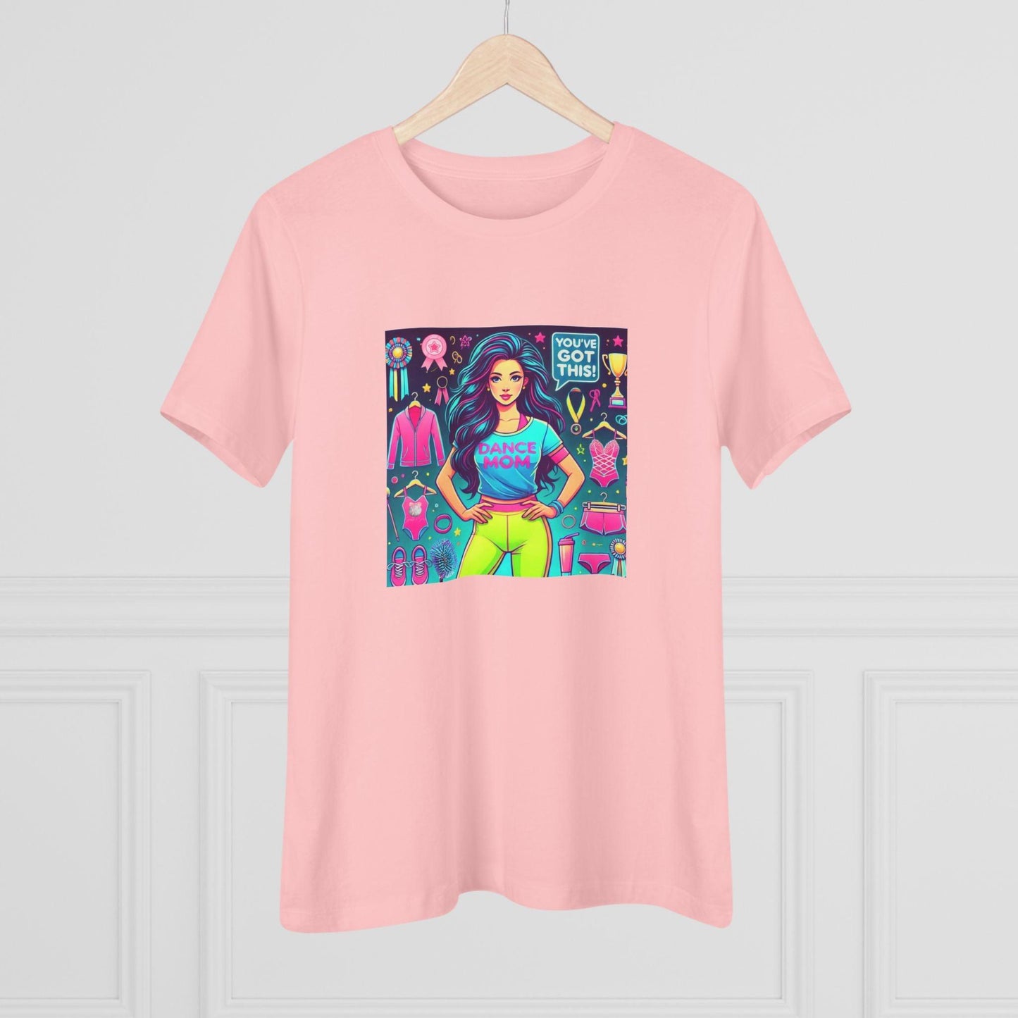 Dance Mom Magic (Black Hair) - A Colorful Celebration 🌈 - Women's Softstyle Tee - Whippie's