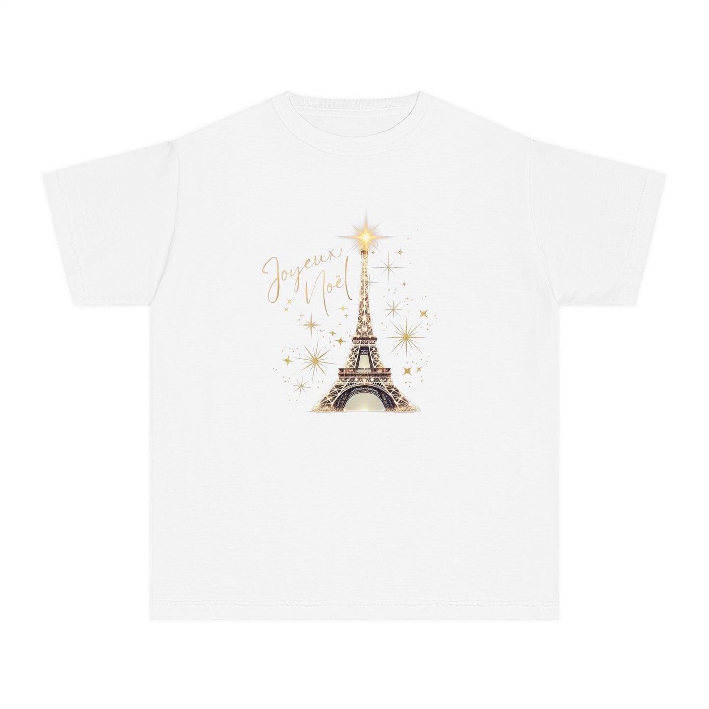 ✨ Joyeux Noël Youth Midweight Tee 🗼 A touch of Parisian elegance for your little one. - Whippie's