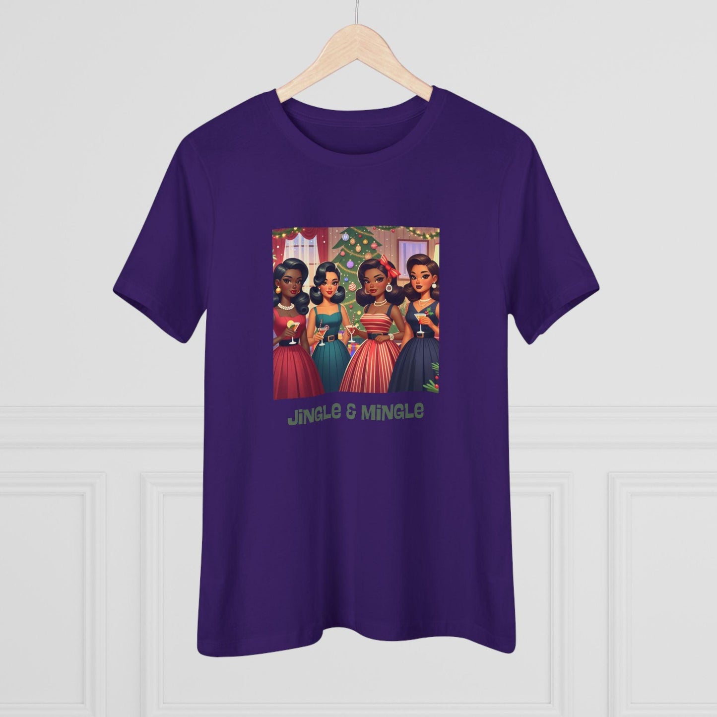 Jingle and Mingle Tee - Holiday Cheer, Please! ๐ฅ๐ Women's Softstyle Tee - Whippie's