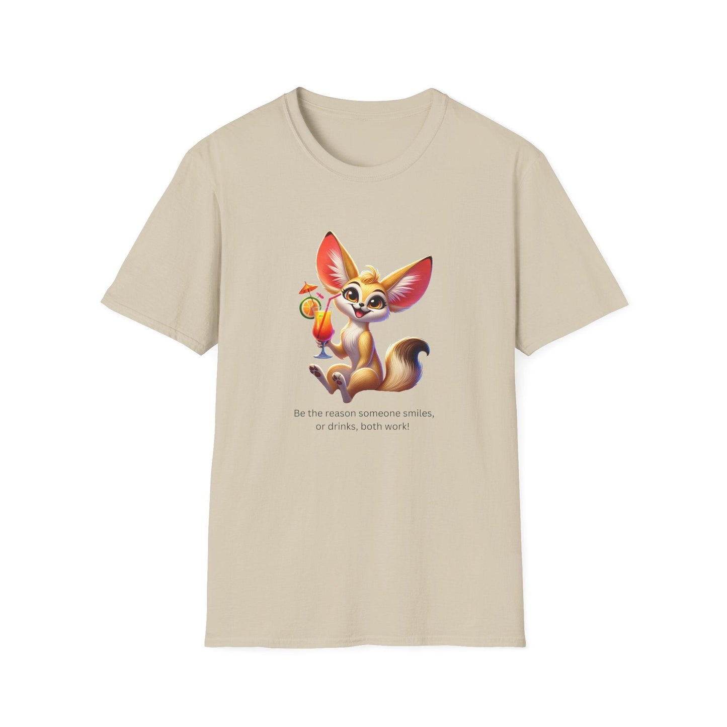 Fennec Fox Cocktail - Cheers to Good Times and Smiles! š¦šø Unisex T-shirt - Whippie's