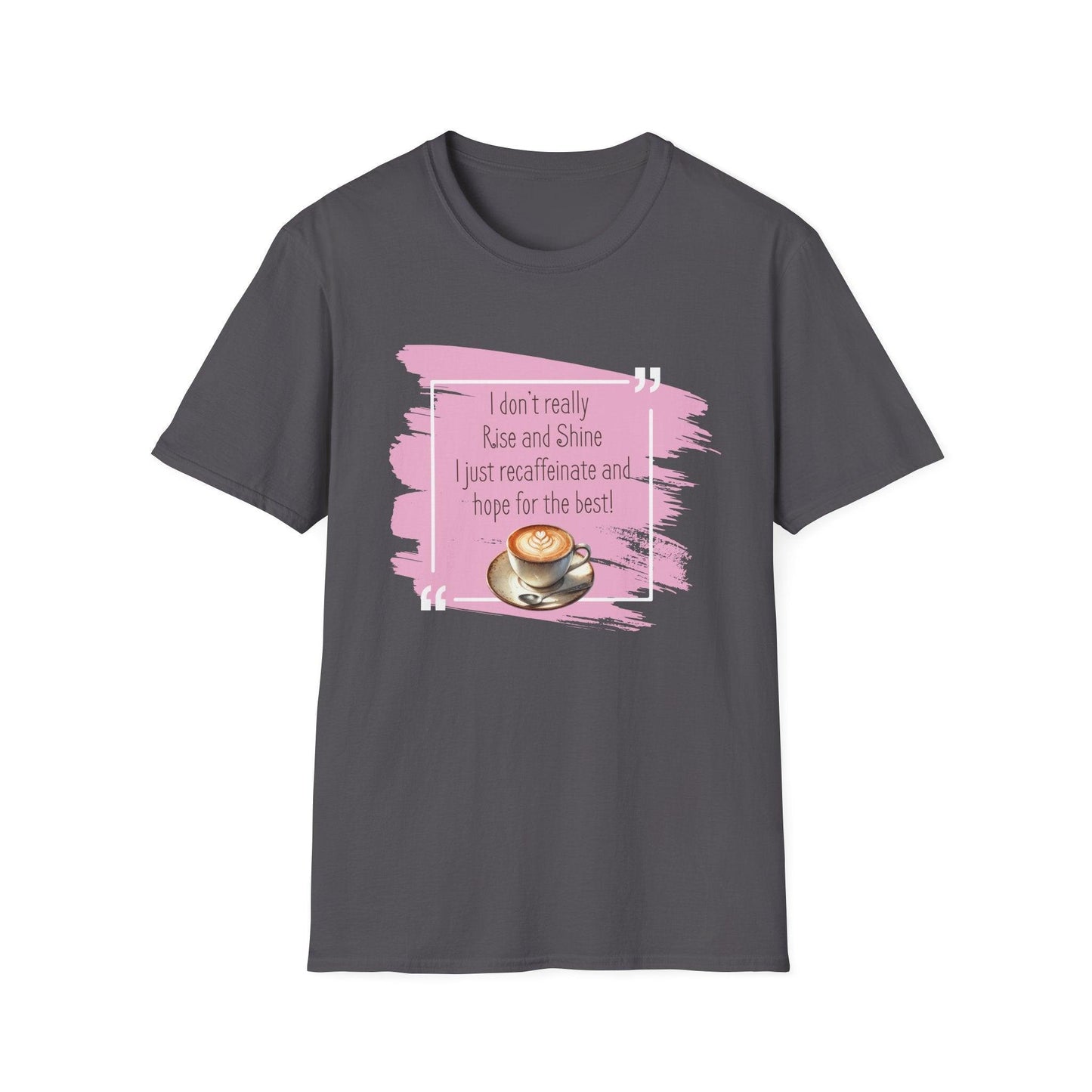 Recaffeinate & Hope Unisex Tee - But First, Coffee! ☕️💖 - Whippie's