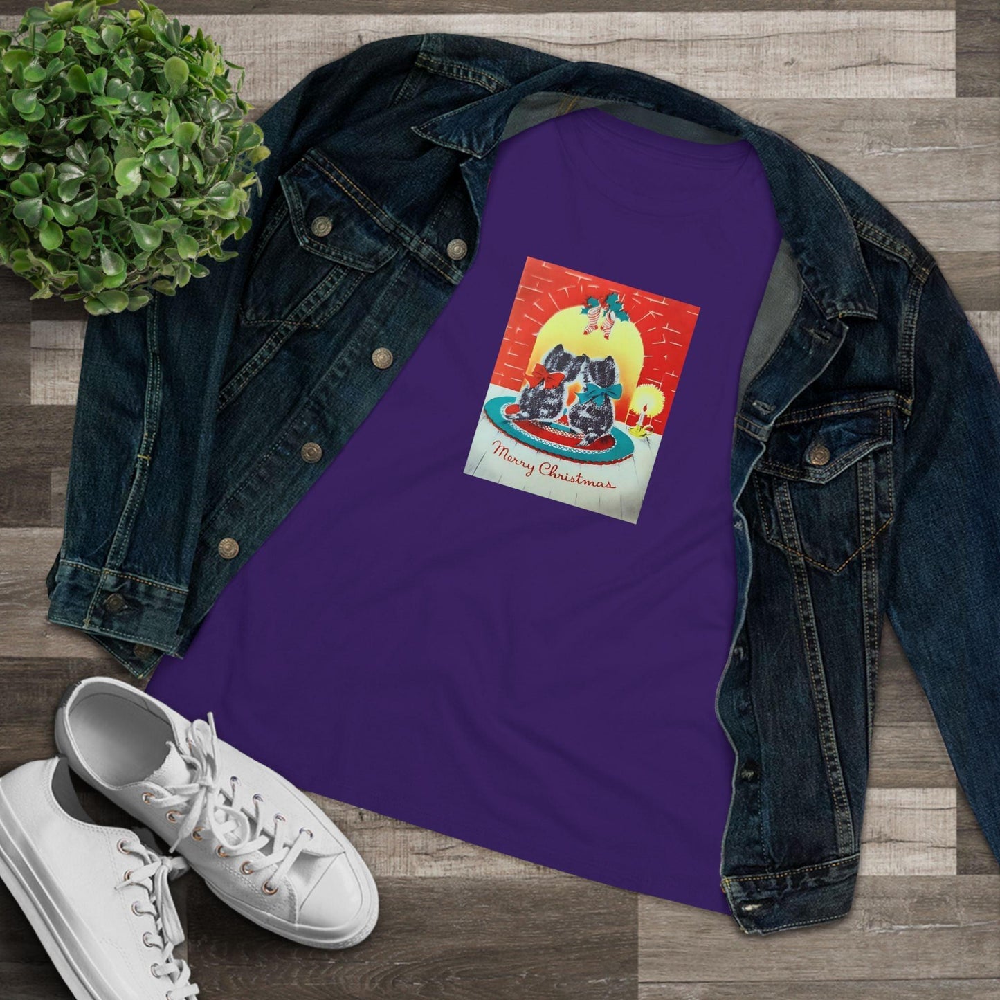 Merry Christmas Kittens - Women's Tee - Whippie's
