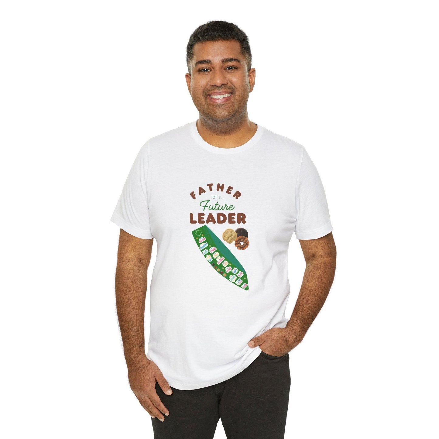 Father of a Future Leader - Unisex Jersey Tee - Smart, Brave, & Cookie-Powered! - Whippie's