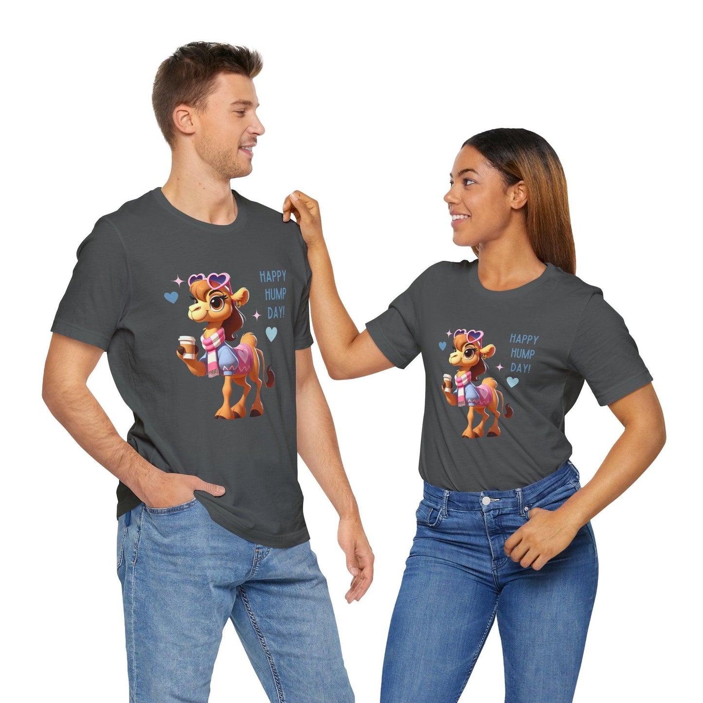 Happy Hump Day - Unisex Jersey Tee - 🐪 Celebrate the Midweek Hump with a Smile! 🐪 - Whippie's