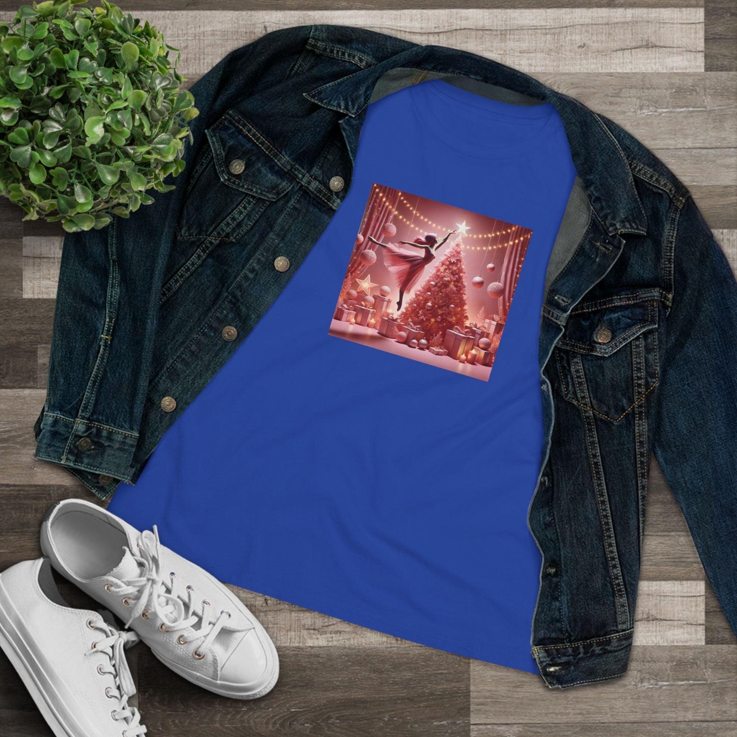 Pink Leap into the Holidays - Women's Softstyle Tee - Whippie's