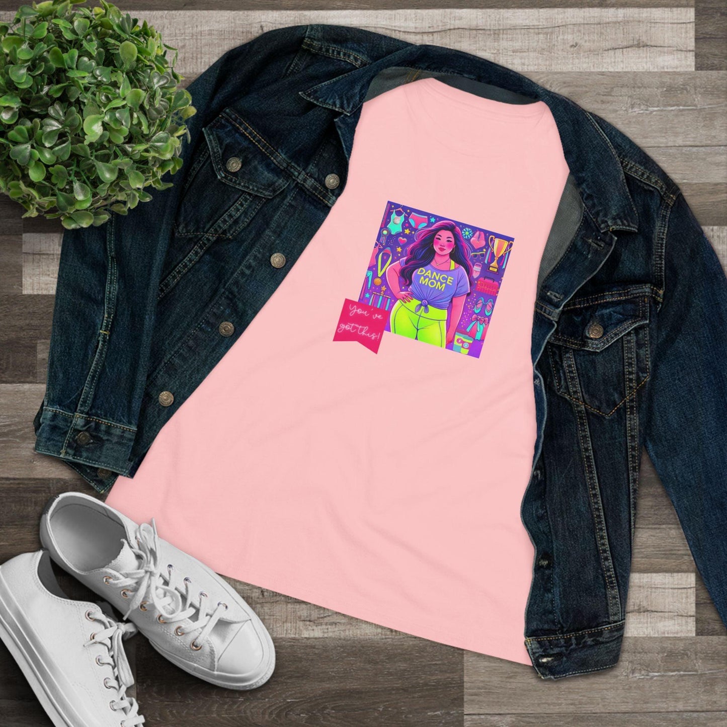 Dance Mom: You've Got This - Asian Mom (Curvy) - Women's Softstyle Tee Celebrate Your Inner Dance Mom! - Whippie's